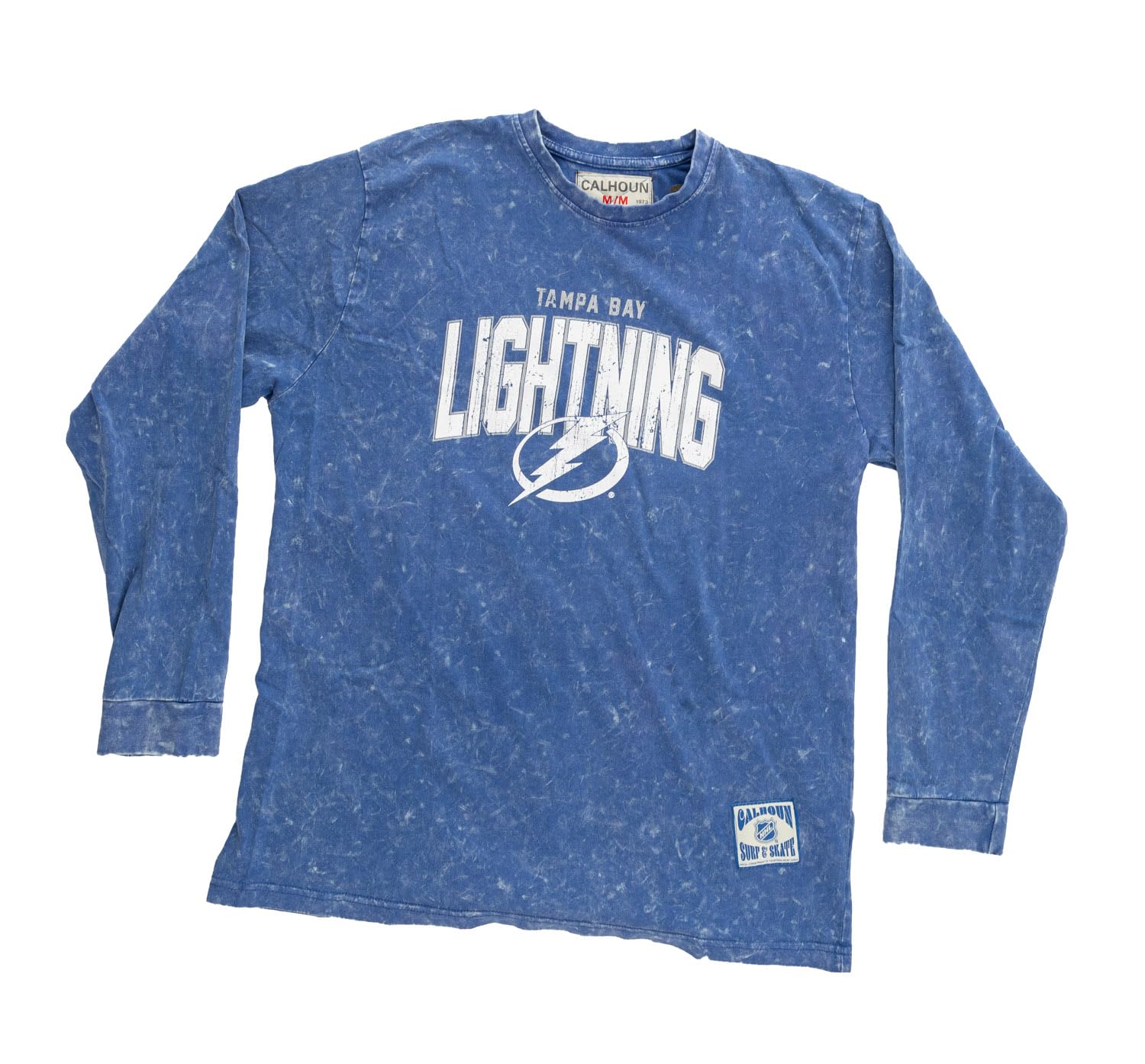 **Calhoun NHL Surf & Skate Men's Acid Wash Long Sleeve Cotton Shirt – Stylish & Comfortable for Casual Wear, Skateboarding, and Outdoor Activities**