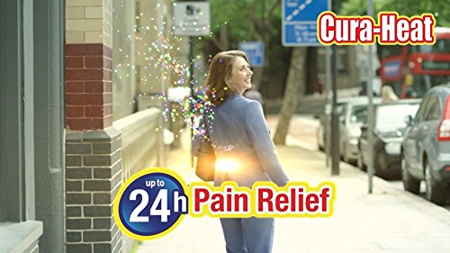 Cura-Heat Back and Shoulder Pain Relief Patches - 7 Patches per Pack (14 Total) - Instant Heat Therapy for Muscle Aches, Joint Pain & Stiffness - Perfect for Work, Exercise & Daily Comfort