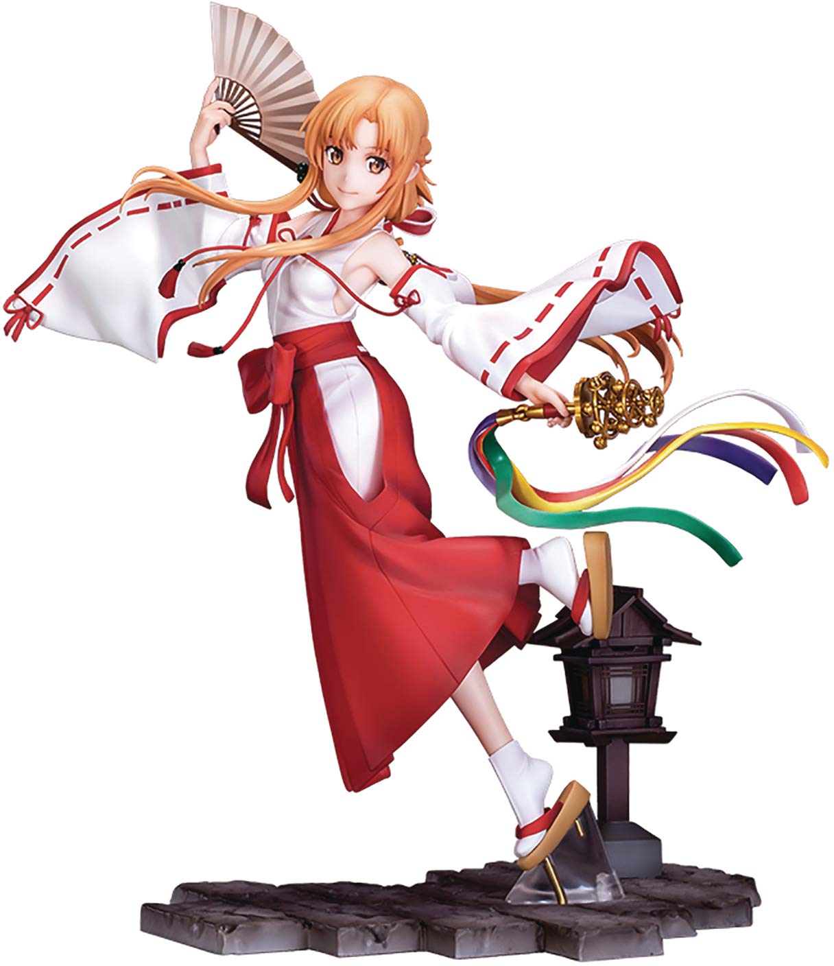 Sword Art Online Alicization War of Underworld Asuna Miko Version 1/7 Scale PVC Anime Figure - Perfect for Anime Collections, Gaming Room Decor, and SAO Fans Display