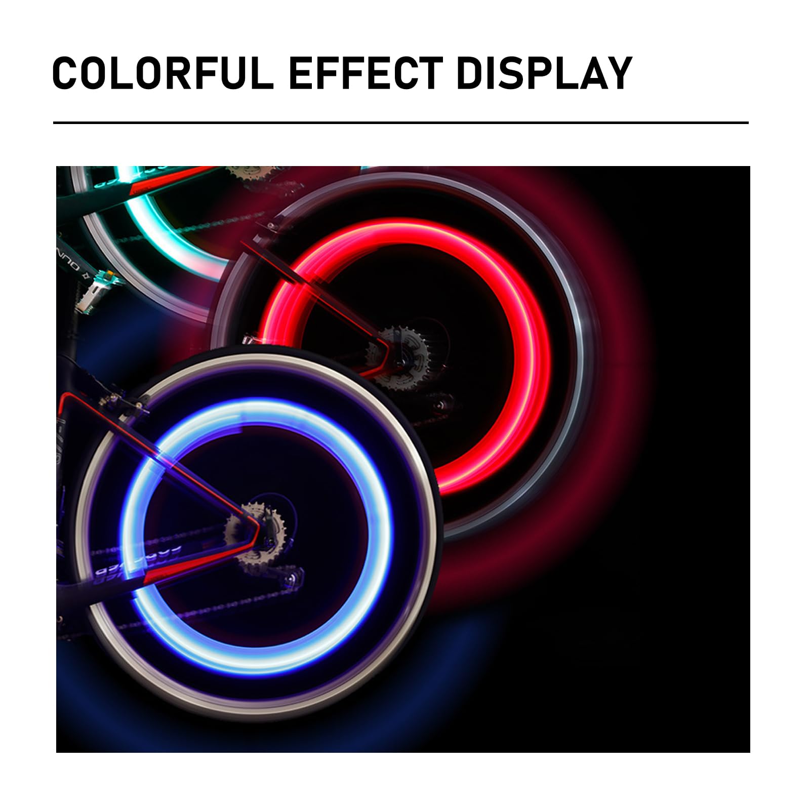 4 PCS Universal Waterproof LED Wheel Tire Valve Stem Cap Lights - Cool DIY Motorcycle Reflector Lights for Cars, Trucks, SUVs & Bikes (Red) - Enhance Night Visibility & Safety for Road Trips & Commuting