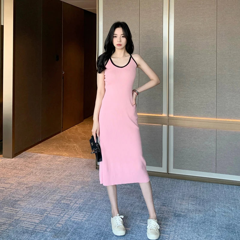 Sexy Backless Strapless Bodycon Dress - Slim Waist, Tight Hip, O-Neck Sleeveless Elegant Summer Dress for Women | Perfect for Club, Party, Date Night & Casual Streetwear