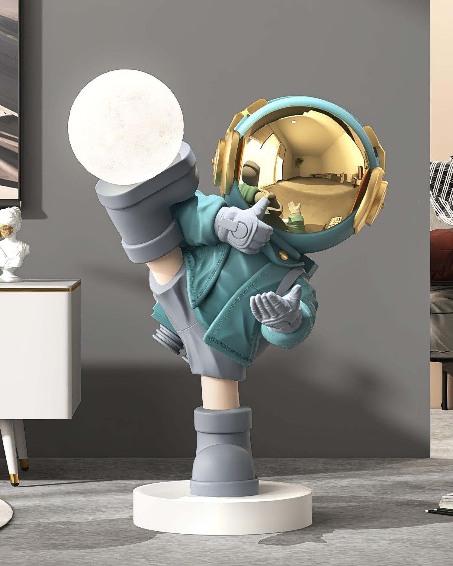 Effort Astronaut Rechargeable LED Floor Lamp with Built-in Battery - Modern Lighting for Bedroom, Living Room, and Office Decor