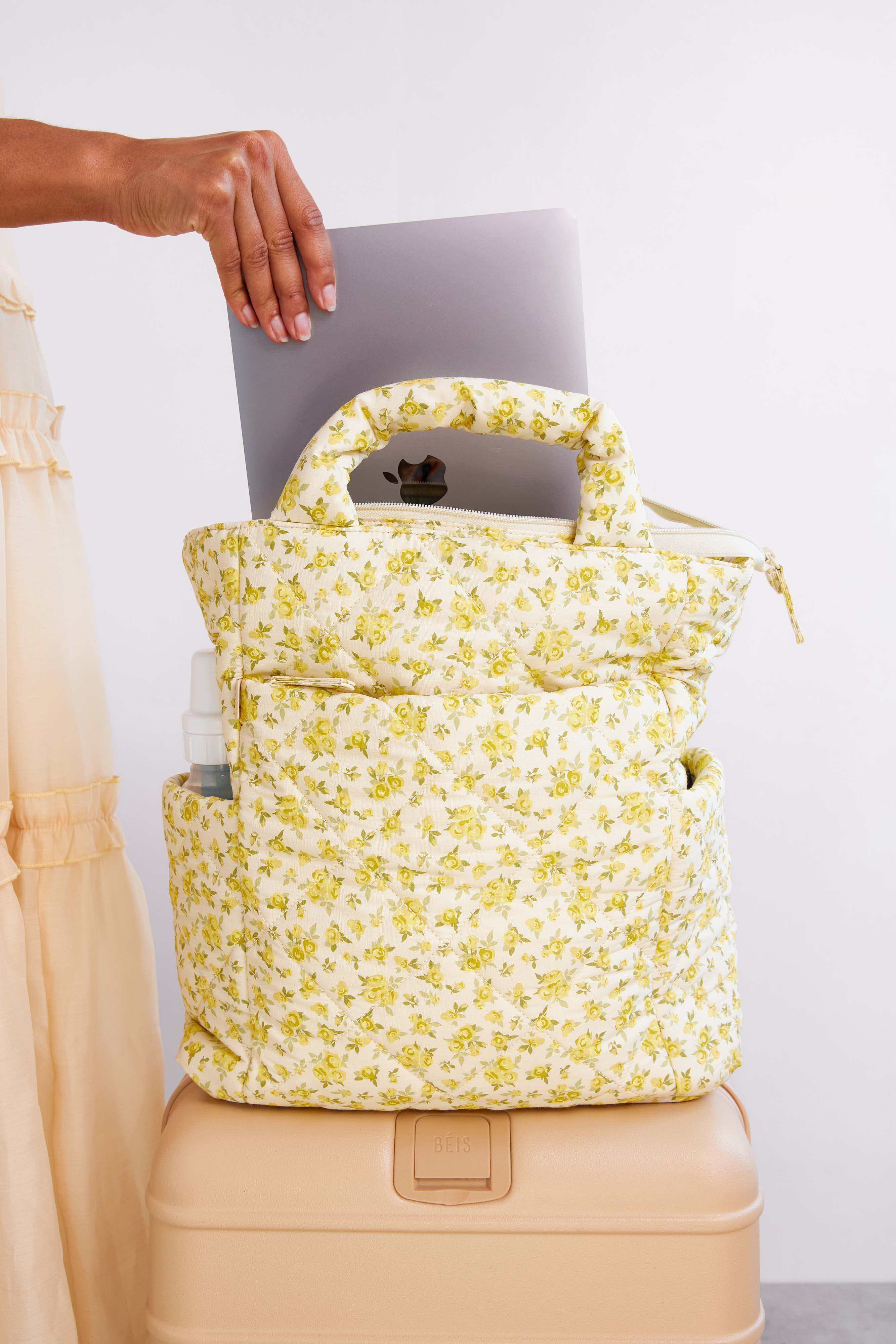 Stylish Garden Party Backpack Tote - Waterproof & Spacious Convertible Handbag for Women | Perfect for Work, Travel, and Outdoor Adventures