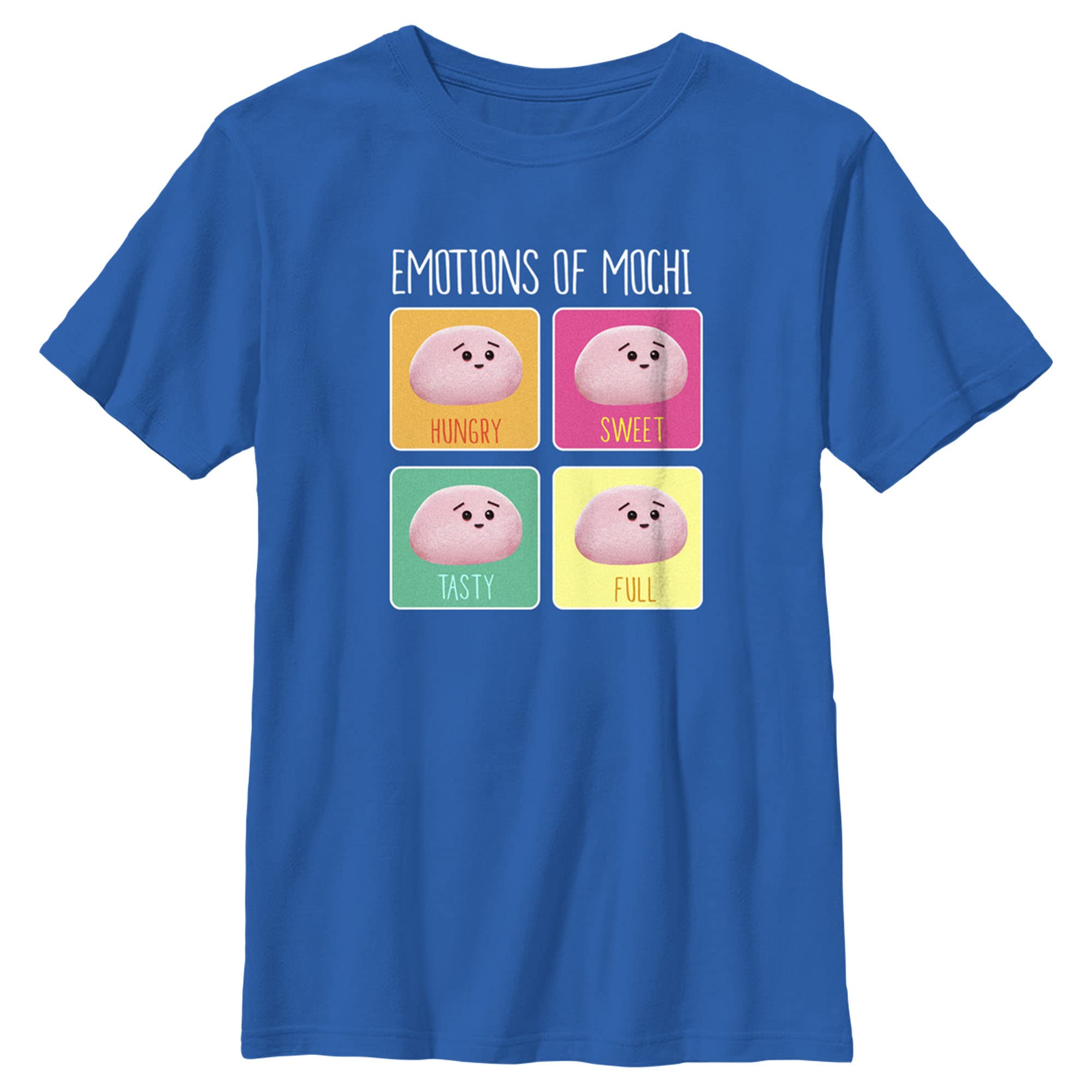Fifth Sun Boys Waffles + Mochi The Emotions of Mochi Graphic T-Shirt - Cute Anime Cartoon Tee for Kids, Boys & Toddlers - Perfect for Casual Wear, School, Playdates & Birthday Gifts