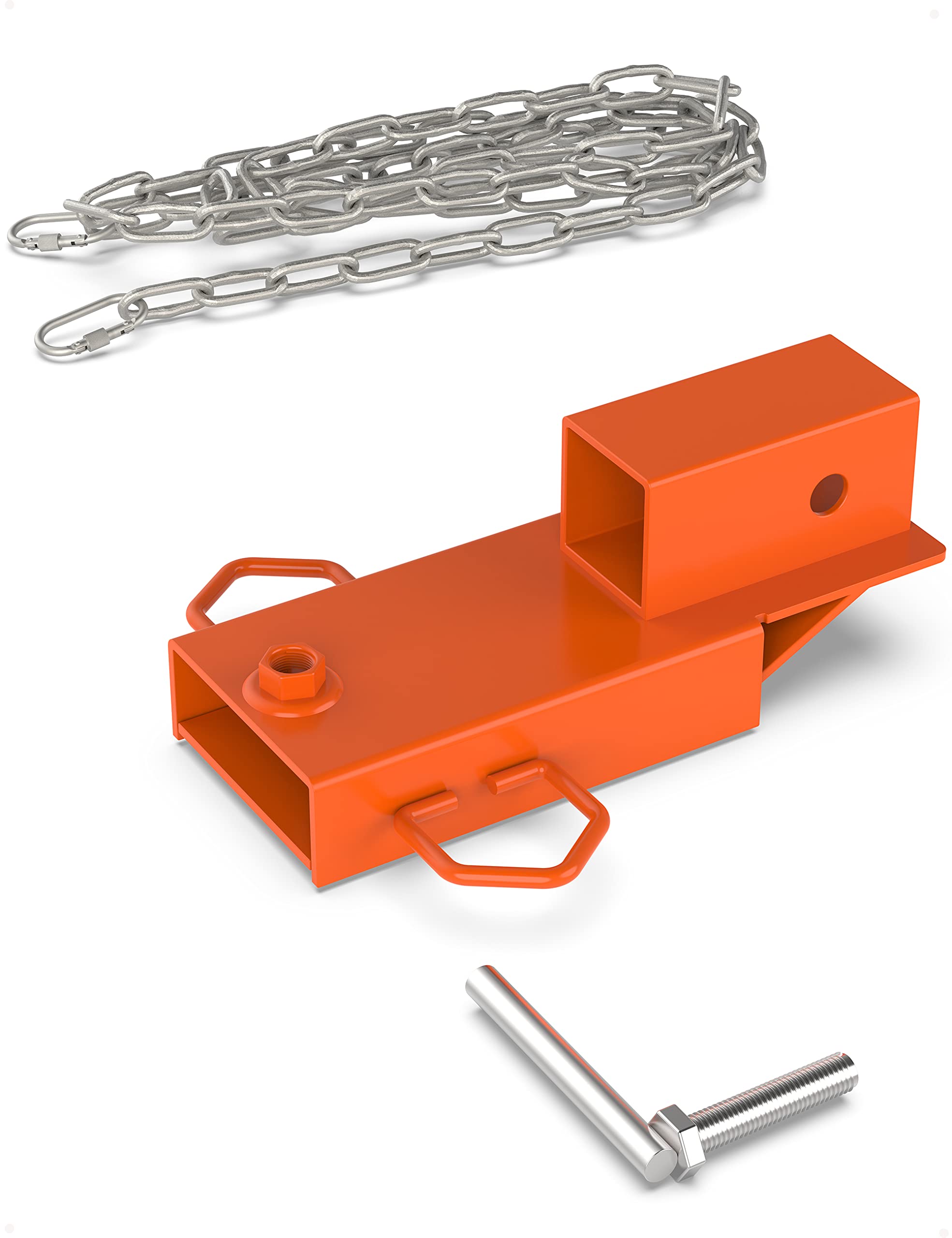 GARVEE 2 Forklift Trailer Hitch Attachment - Heavy Duty Towing Adapter with Safety Chain for Forklifts & Tractors | Perfect for Warehouse, Construction & Farm Equipment Hauling