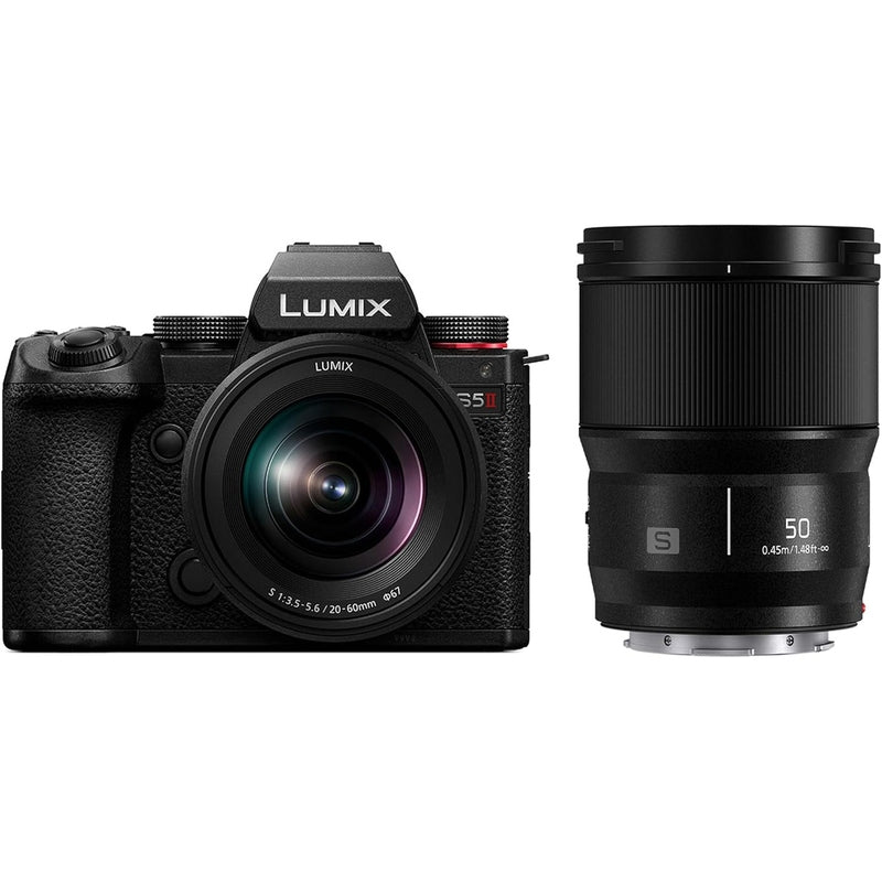 Panasonic Lumix S5 II Full Frame Mirrorless Camera with 4K Video & 5-Axis Stabilization - Perfect for Vlogging, Travel Photography & Professional Content Creation