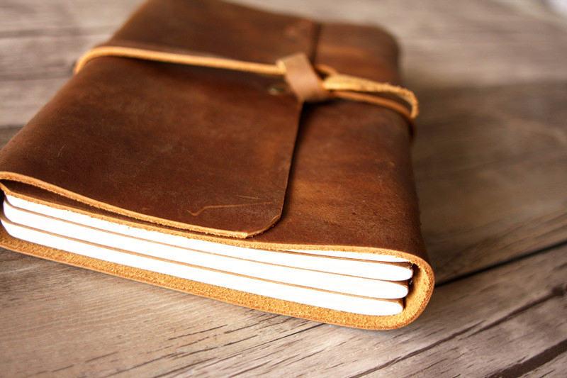 Handmade Vintage Leather Sketchbook Journal - Premium Leather Bound Notebook for Artists & Writers - Perfect for Drawing, Sketching & Note Taking