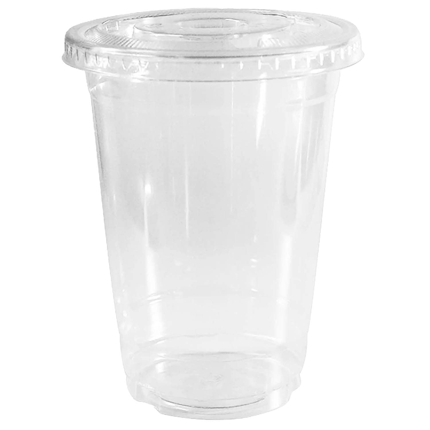 32 oz Clear Plastic Cups with Lids - Disposable Cold Drink Cups for Iced Coffee, Smoothies, Juice, Soda & Cocktails - BPA-Free Party Cups for Meal Prep, Parfaits & Outdoor Events (150 Pack)