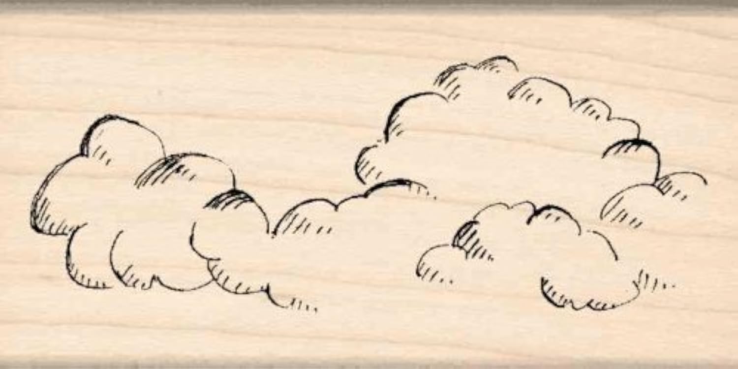 Impression Clouds Custom Rubber Stamp 1