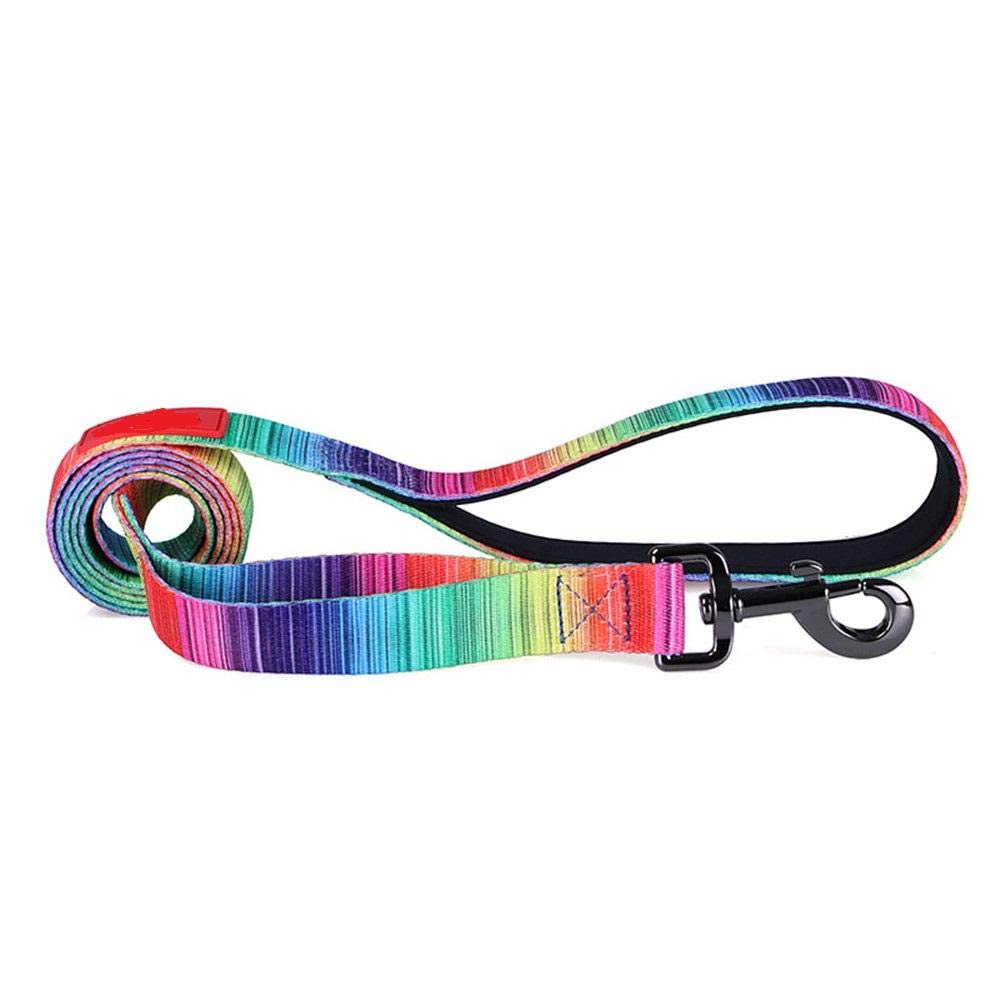 Yisatann Reflective Nylon Dog Leash - Durable Jogging & Walking Pet Leash for Small, Medium & Large Dogs - Adjustable Rope Leash with Comfortable Handle (Multiple Colors) - Perfect for Running, Hiking & Daily Walks