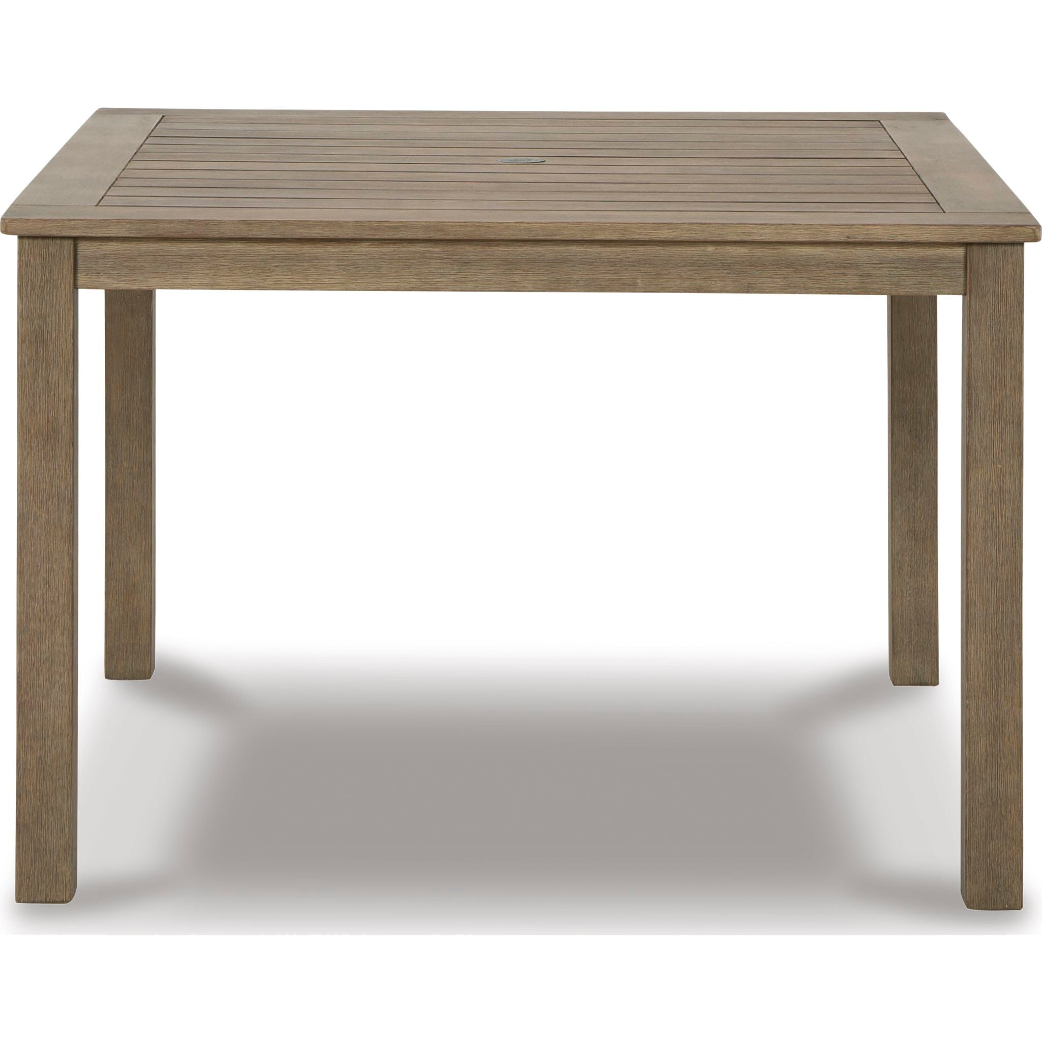 Sturdy Aria Plains Outdoor Dining Table in Brown - Perfect for Patio, Garden, and Backyard Entertaining