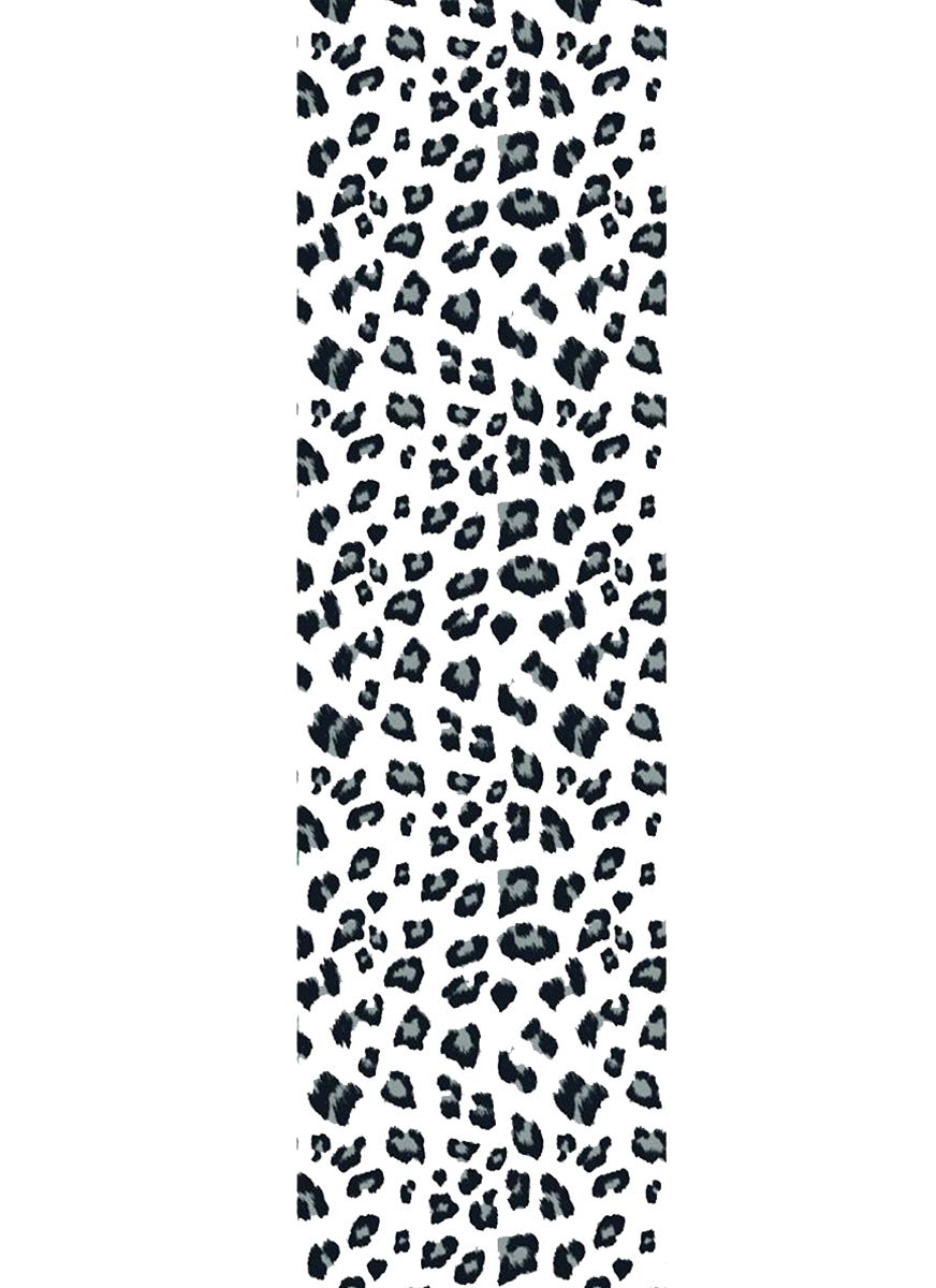 Flik White Leopard Grip Tape - Premium Skateboard Grip Tape with Strong Adhesive - Perfect for Skateboards, Longboards, and Scooters - Outdoor Sports & Street Skating Accessory