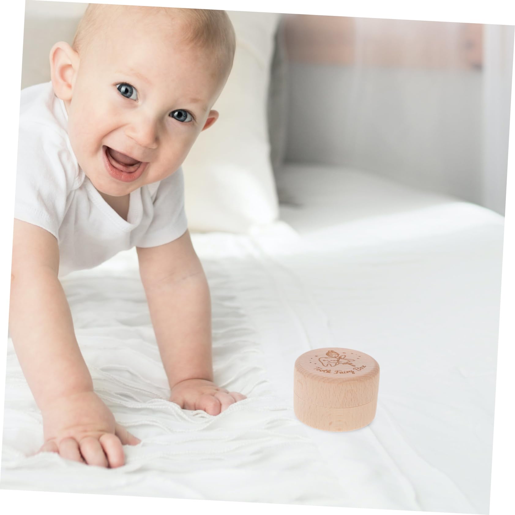 Levemolo Wooden Tooth Keepsake Box for Kids - Baby Teeth Organizer & Holder - Perfect for First Lost Tooth, Tooth Fairy Gifts, and Childhood Memories