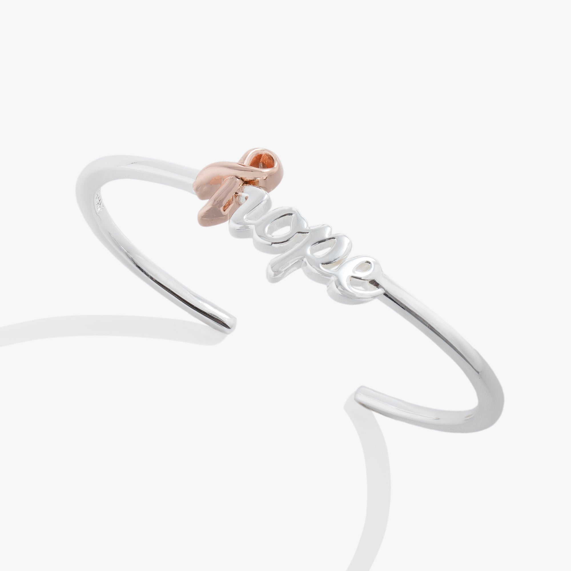 Breast Cancer Awareness Hope Cuff Bracelet - Inspirational Support Gift for Survivors & Fighters - Perfect for Fundraisers, Awareness Events & Daily Encouragement