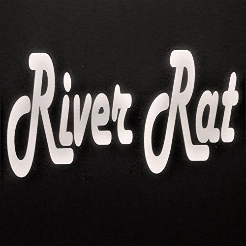 River Rat Vinyl Decal Sticker - White 7.5
