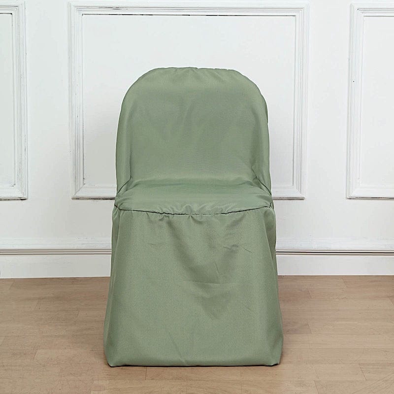 Foldable Flat Chair Covers for Weddings, Parties & Events - Elegant Decorations for Banquets, Receptions & Outdoor Gatherings