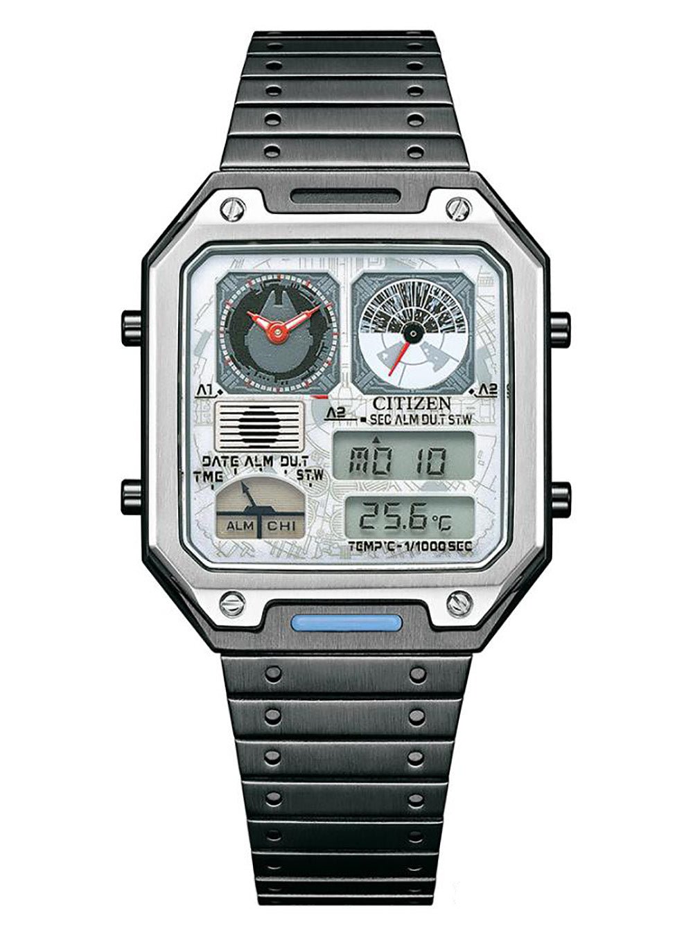 **CITIZEN Eco-Drive Millennium Falcon JG2146-53H Limited Edition Men's Watch – Japan JDM Movement, Thermo Sensor, Star Wars Inspired – Perfect for Collectors & Sci-Fi Fans**    *(Use Case: Ideal for watch collectors, Star Wars enthusiasts, and as a unique gift for special occasions.)*