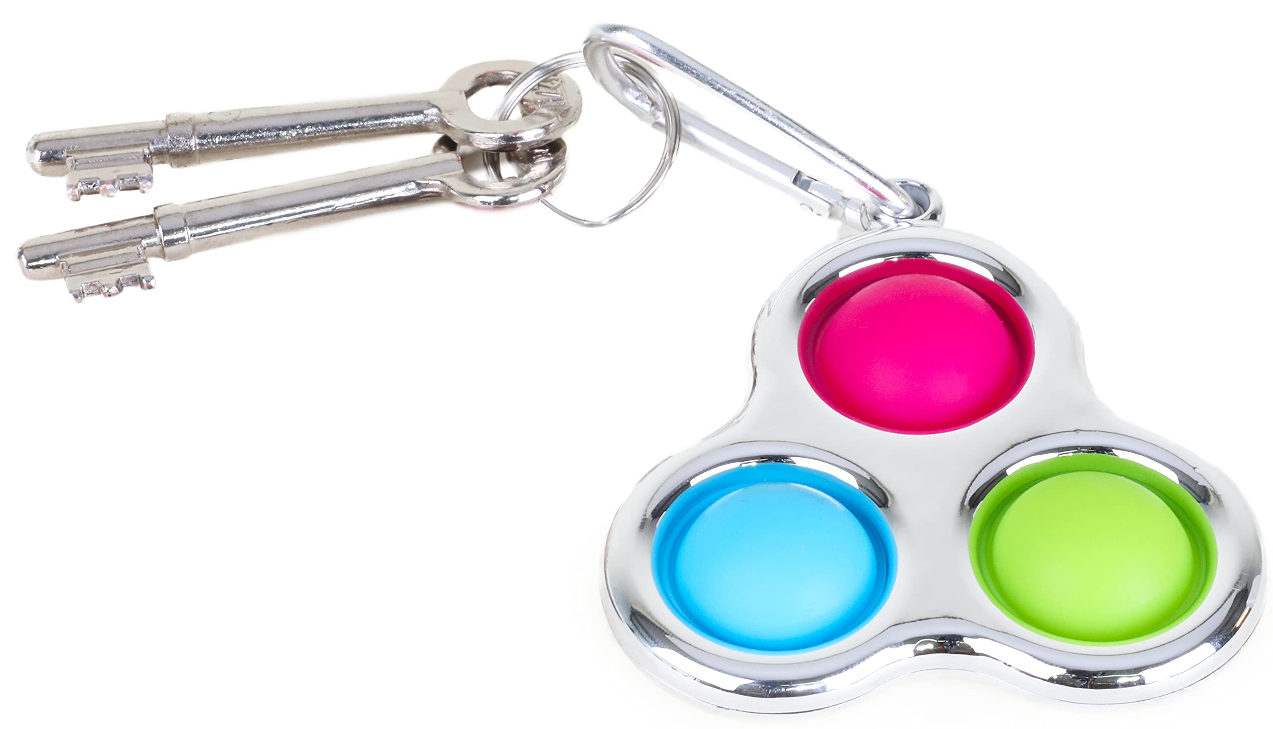 Toyland® Push Bubble Pop Sensory Fidget Toy for Stress Relief - Silver | Fun Popping Game for Kids & Adults | Perfect for Anxiety Relief, Focus & Classroom Use
