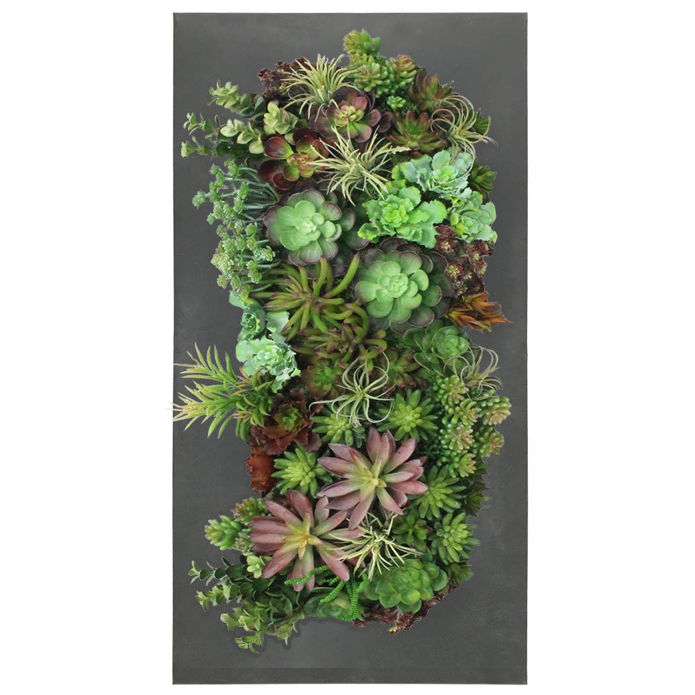 Modern Galvanized Steel Wall Planter for Succulents - Rust Zinc Finish, 12 Pocket Vertical Garden - Perfect for Indoor/Outdoor Home Decor, Living Room, Balcony & Office Spaces