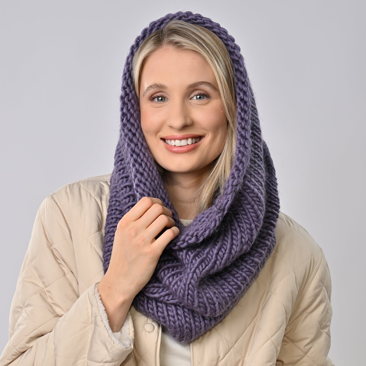 Beginner Knitting Kit for Heather Snood - Complete Accessories Set for Easy DIY Knitting Projects | Perfect for Cozy Winter Scarves & Handmade Gifts