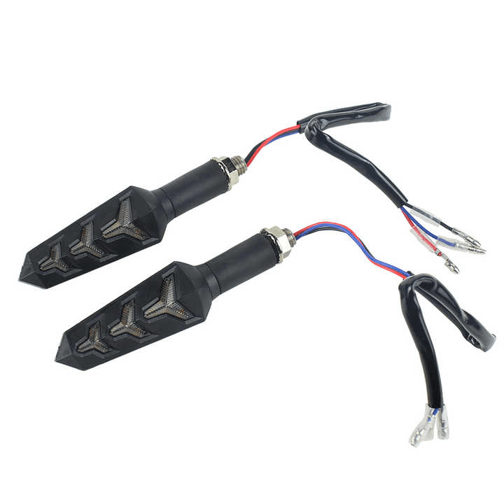 Eagle Lights MOTOFLOW LED Front Turn Signals with Sequential Turn Signal - Motorcycle LED Indicator Lights for Harley, Honda, Yamaha - Perfect for Night Riding & Enhanced Safety