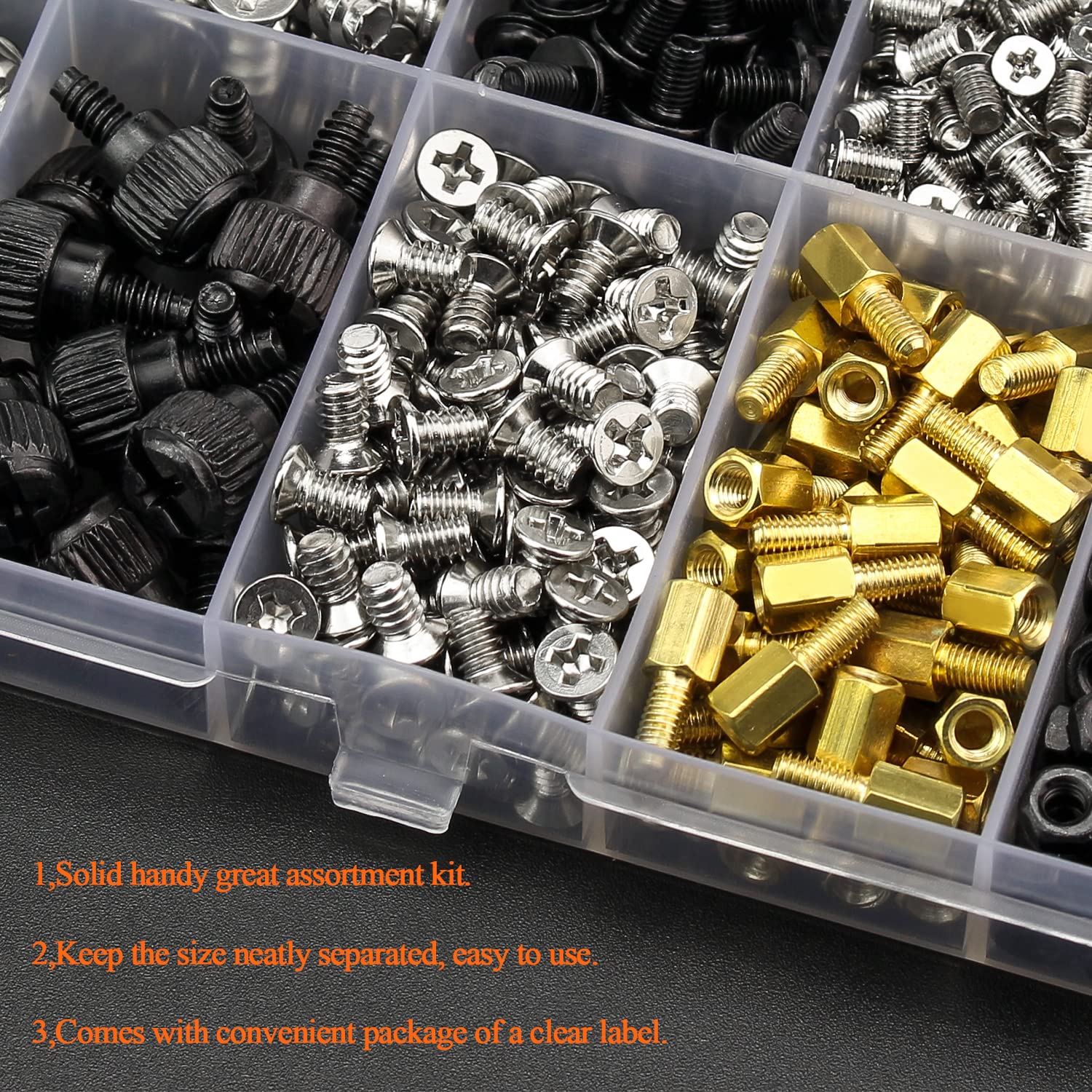 450-Piece Computer Standoffs & Screws Assorted Kit - Compatible with 2.5