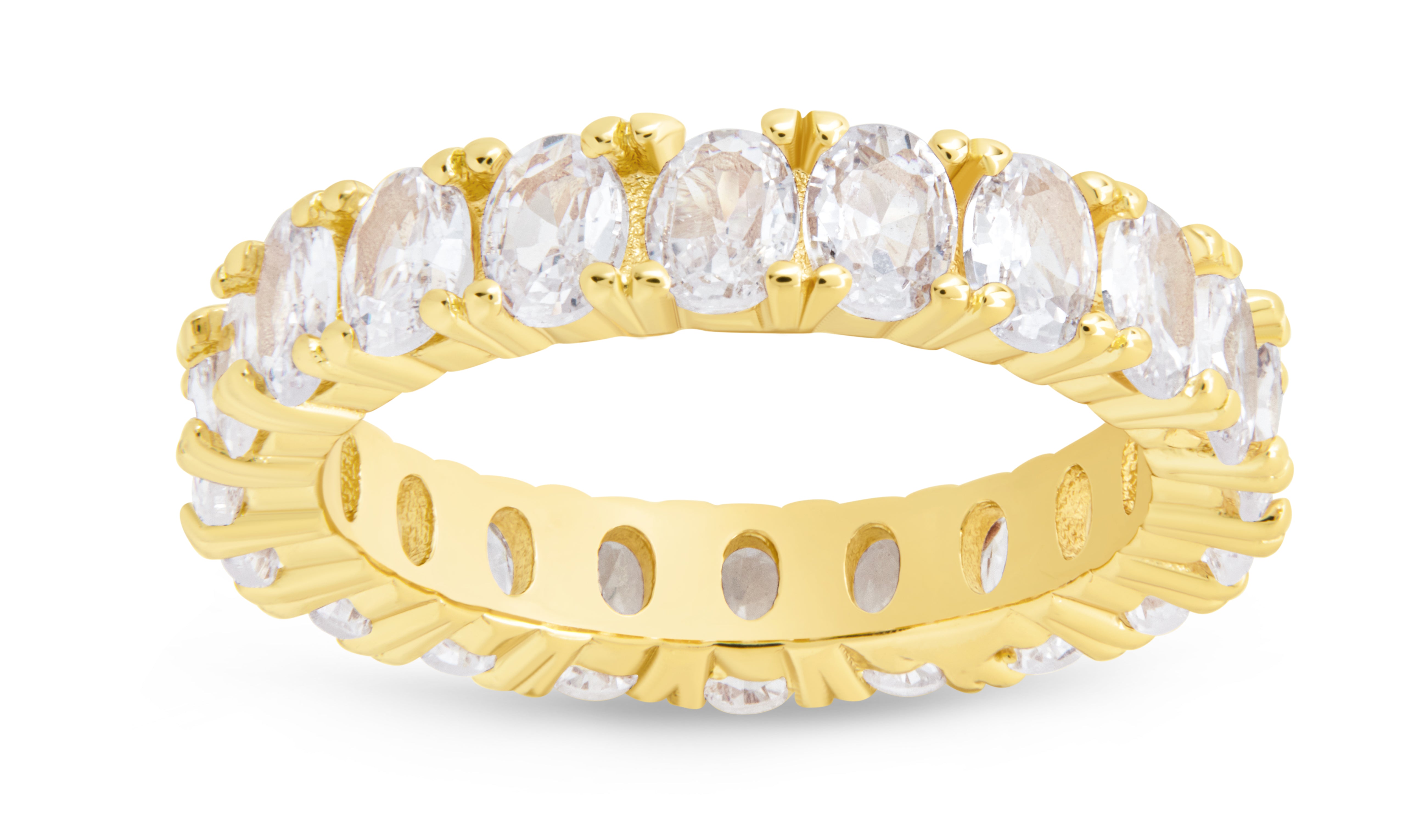 Kylie CZ Eternity Band Ring for Women - Sparkling Cubic Zirconia Wedding Band, Anniversary Gift, Stackable Ring for Everyday Elegance | Perfect for Bridal, Engagement, or Special Occasions