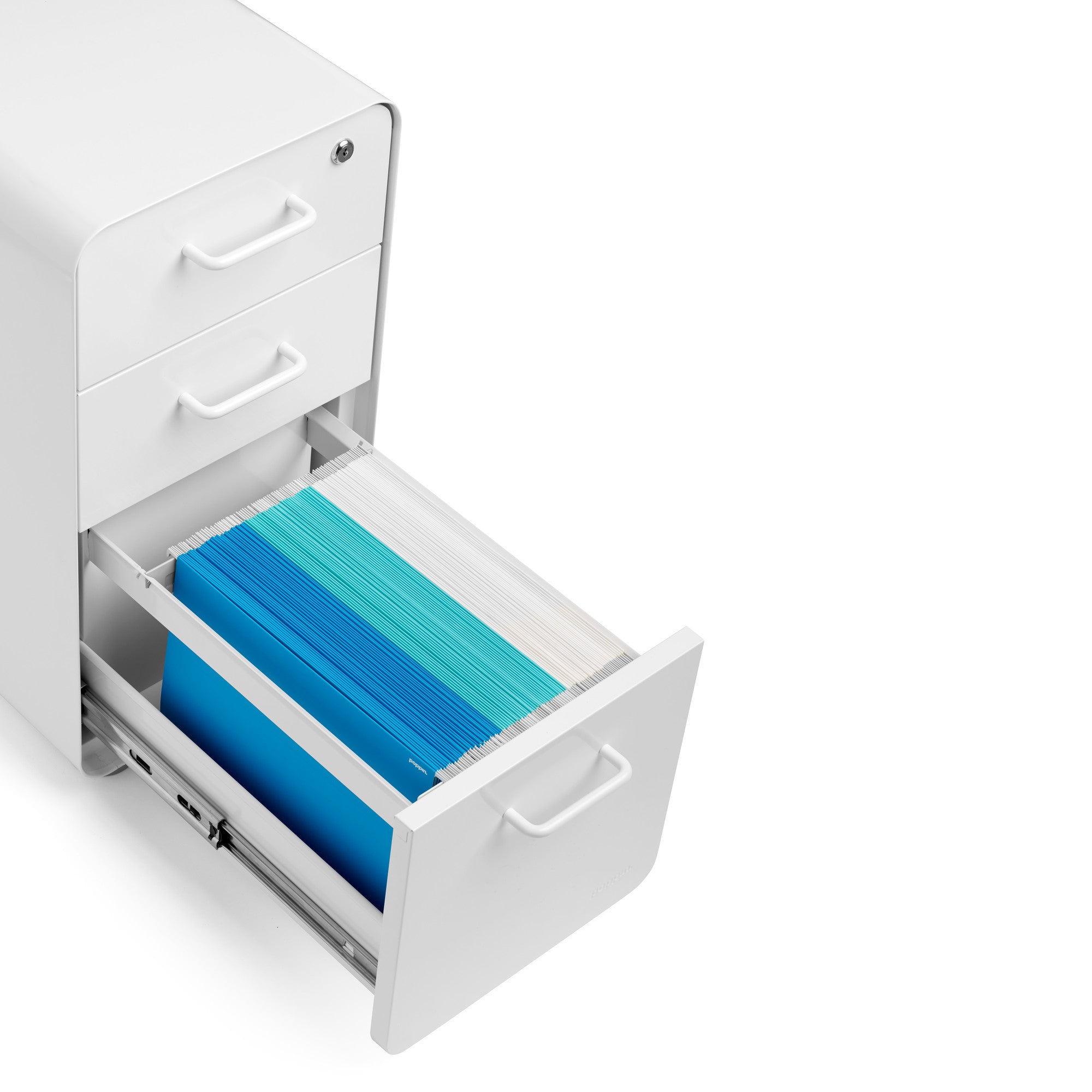 Stow Slim 3 Drawer Cabinet - Space Saving Storage Organizer for Home Office, Bedroom & Closet - Perfect for Organizing Files, Clothes & Accessories