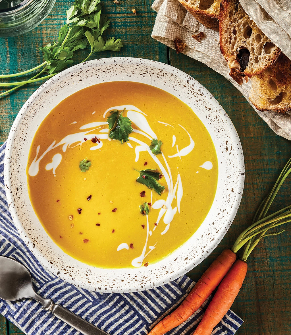 Organic Carrot and Coriander Soup - Healthy Vegan Gluten-Free Ready-to-Eat Meal - Perfect for Quick Lunches, Office Meals & Cozy Winter Dinners