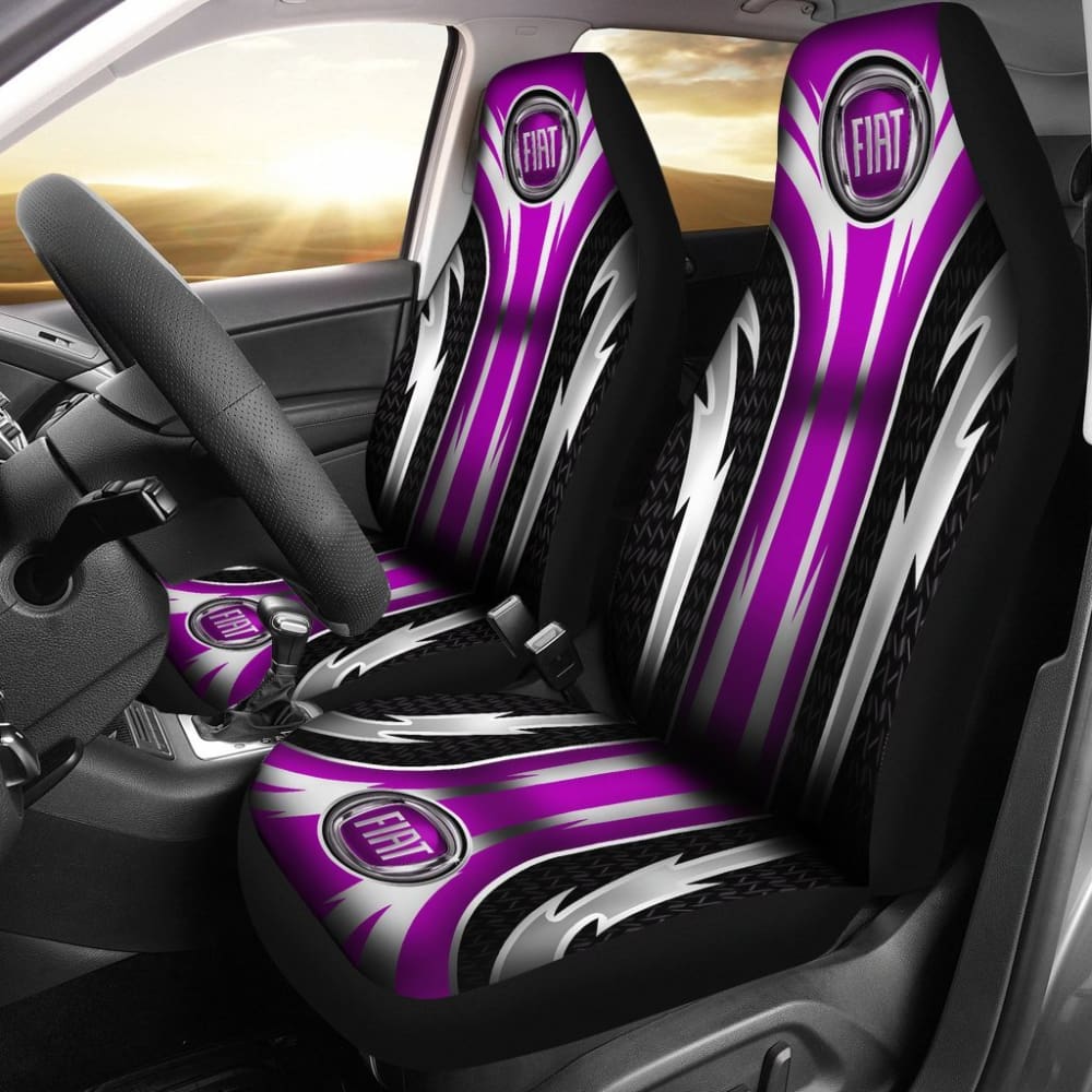 2-Piece Front Fiat Car Seat Covers - Soft Pink (Model 144627) | Universal Fit for Fiat 500, 500L | Waterproof & Anti-Slip Protection for Daily Commute, Road Trips & Car Interior Upgrade