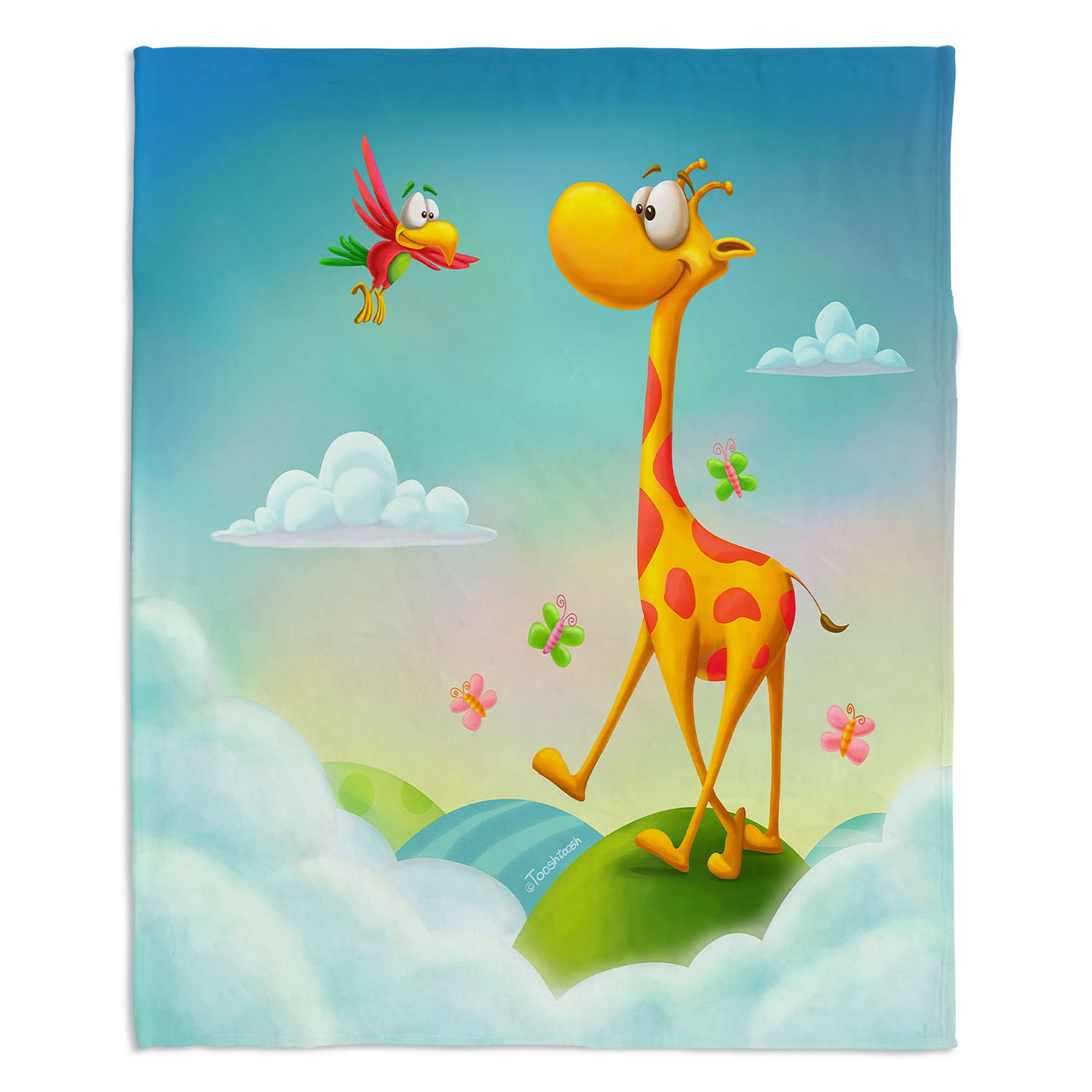 Soft & Fuzzy Dia Noche Fleece Blankets by Toosh Toosh - 4 Sizes (80