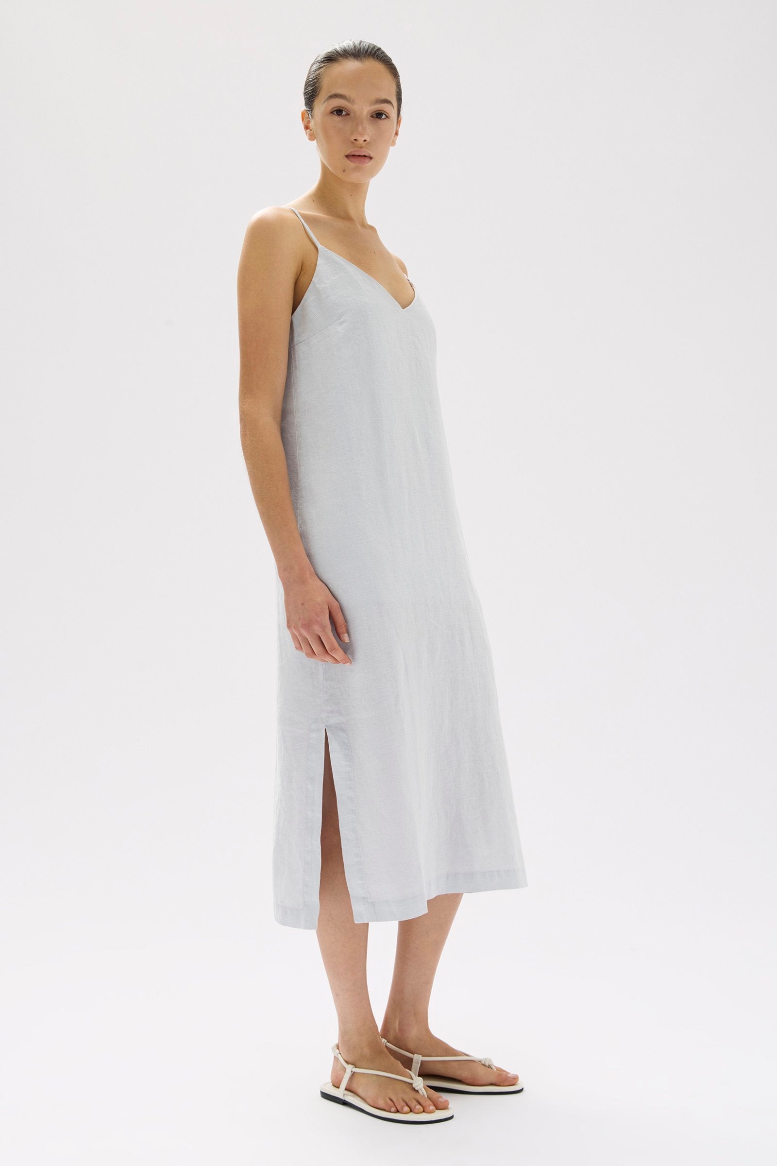 Vallory Women's Linen Slip Dress - Summer Casual Boho Maxi Dress for Beach, Vacation & Date Night