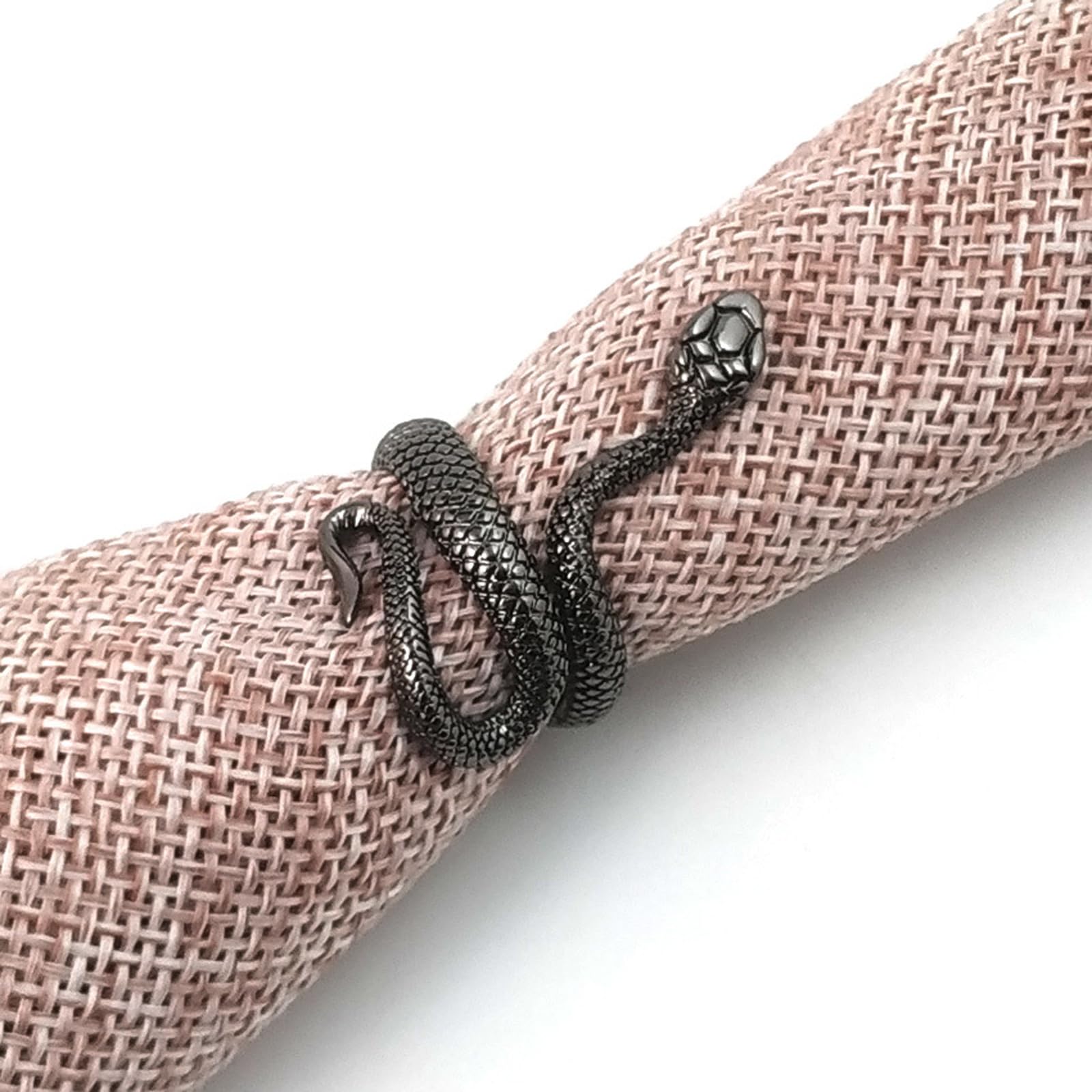 HIIXHC Adjustable Snake Rings for Women & Men - Vintage Animal Jewelry, Fashion Statement Rings - Perfect for Halloween, Gothic Style, and Boho Outfits