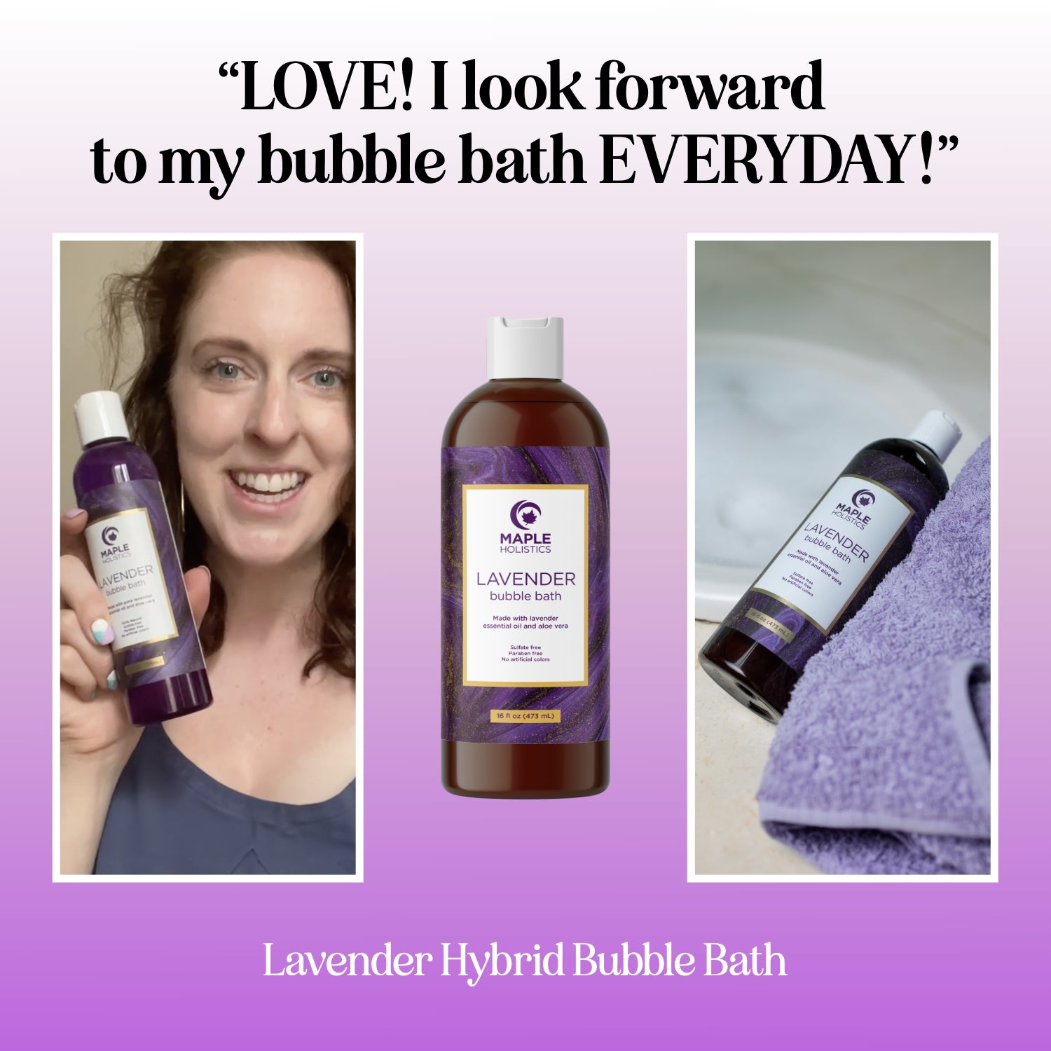 Relaxing Lavender Bubble Bath for Stress Relief - Perfect for Spa Nights & Self-Care at Home