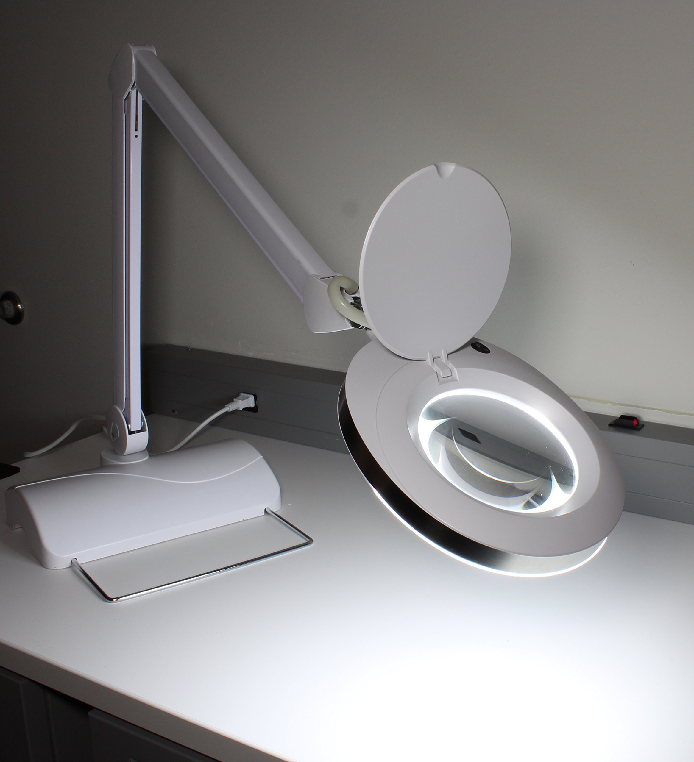 Aven 26501-WB Weighted Table Base for ProVue Superslim Magnifying Lamps - Heavy Duty Stable Support for Jewelry Making, Watch Repair & Detailed Craft Work