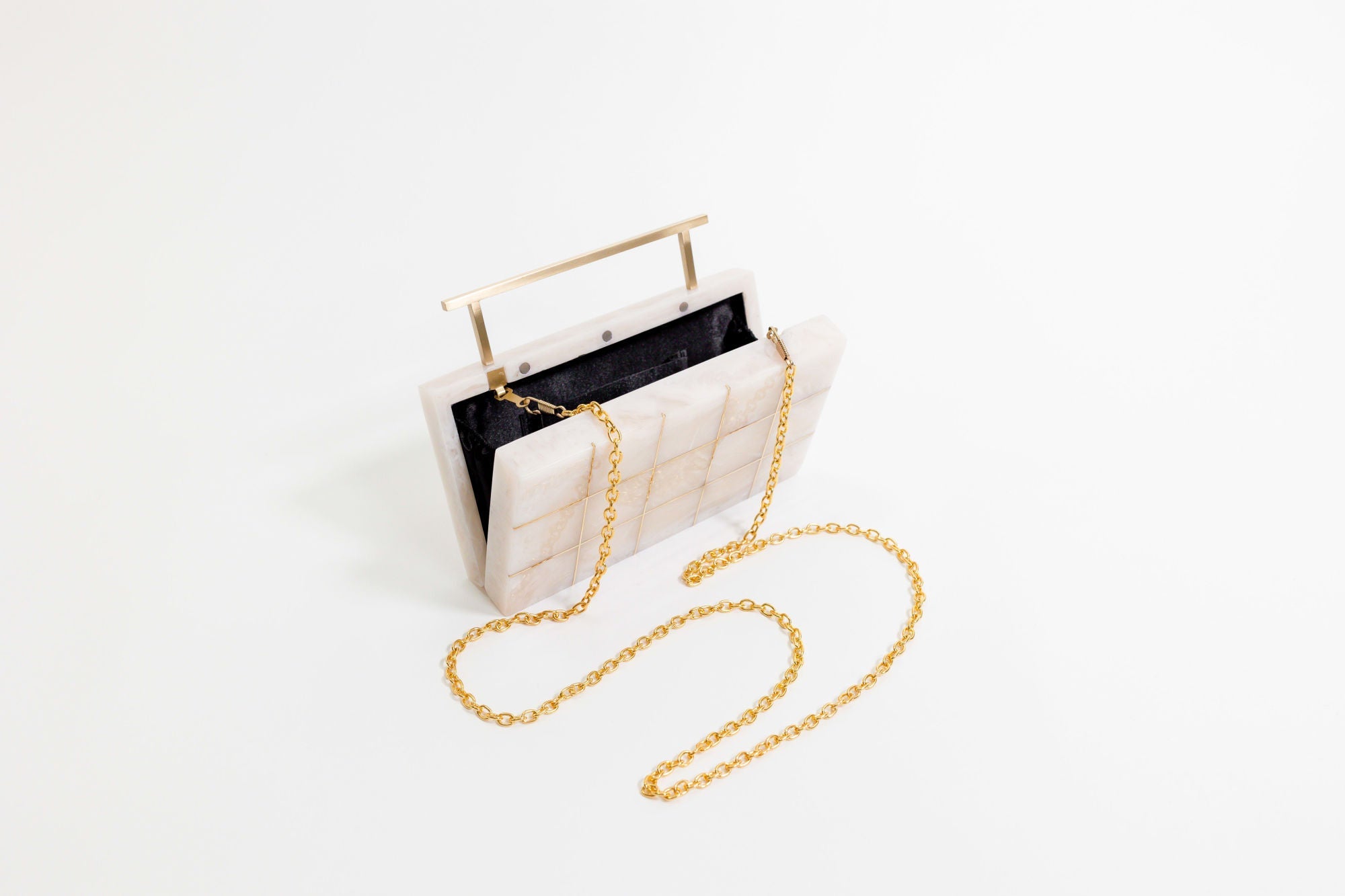 Elegant Crystalline Clutch with Pearl Accents - Perfect for Evening Parties, Weddings & Special Occasions