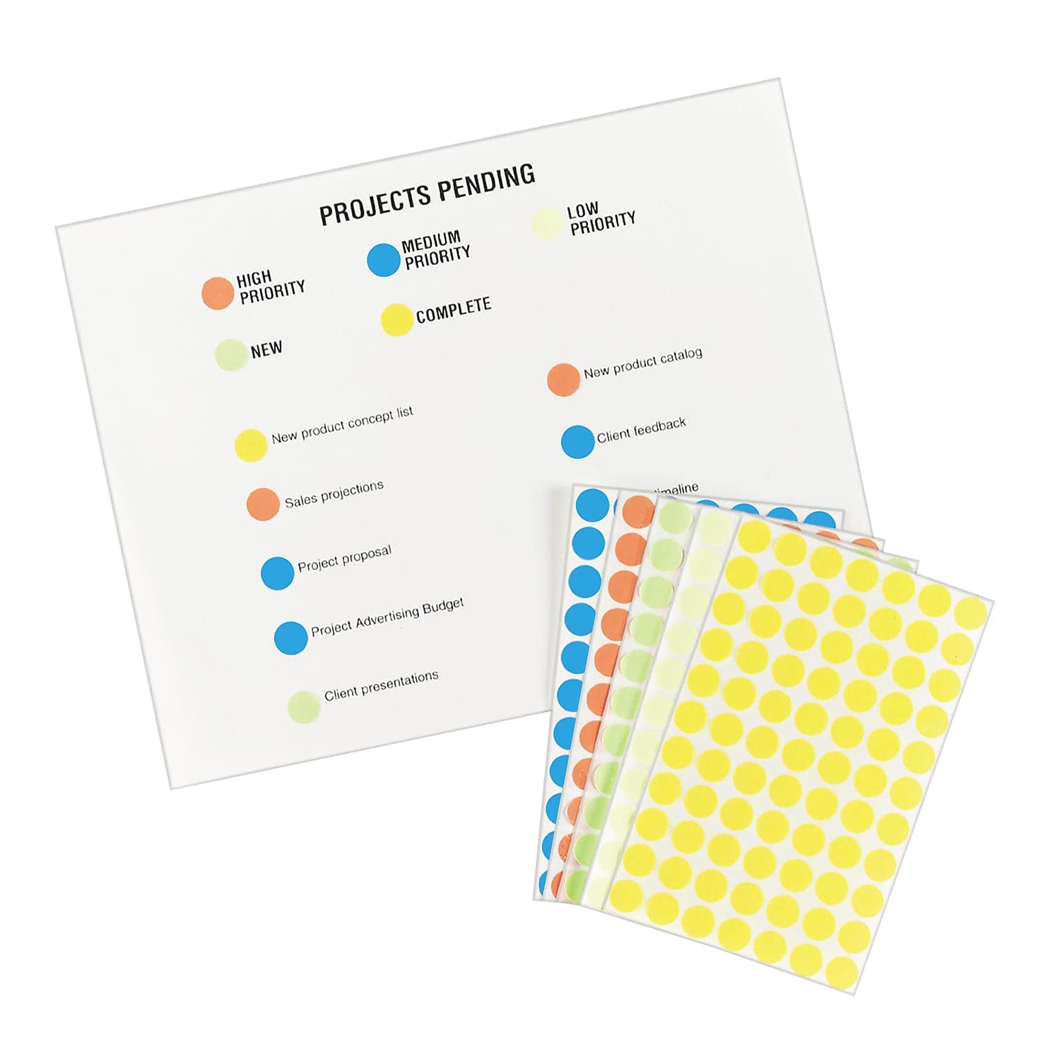 Avery 05050 Removable Round Color-Coding Labels - 1/2 Inch Diameter, Light Blue, 840 Labels per Pack - Perfect for Organizing Files, Color Coding Folders & Handwritten Notes