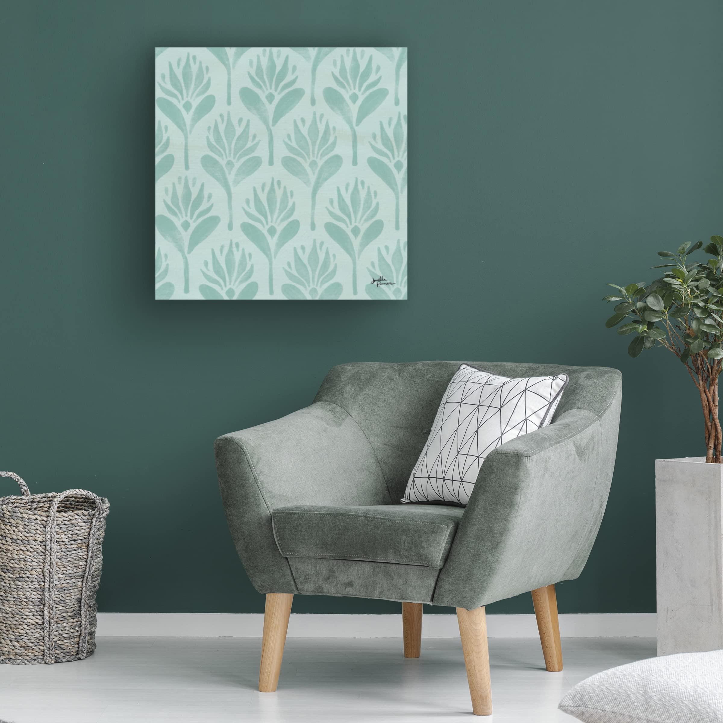 Janelle Penner 'Spring Botanical Pattern VA' Canvas Art - Floral Wall Decor for Living Room, Bedroom & Office - Trademark Fine Art