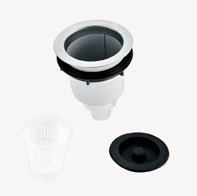 Stainless Steel Kitchen Sink Drain Pipe Assembly - Durable & Corrosion-Resistant for Easy Installation | Perfect for Home Kitchen, Bathroom, and RV Plumbing Repairs