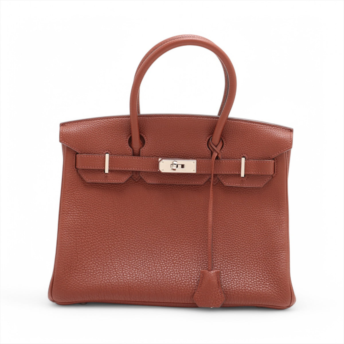 Authentic Hermes Birkin 30 Togo Leather Handbag in Sienna - Luxury Designer Tote Bag for Women | Perfect for Work, Travel & Special Occasions