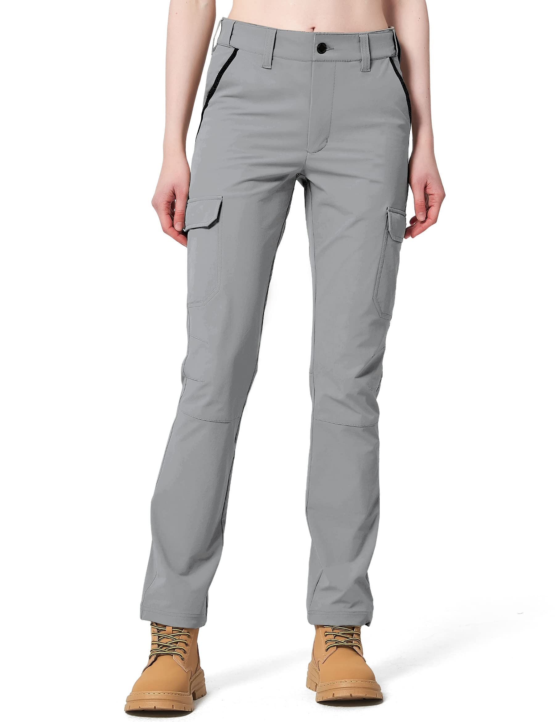Women's Quick Dry Lightweight Hiking Cargo Pants with 6 Pockets - UPF 50+ Sun Protection for Outdoor Activities, Hiking, Golf & Workwear