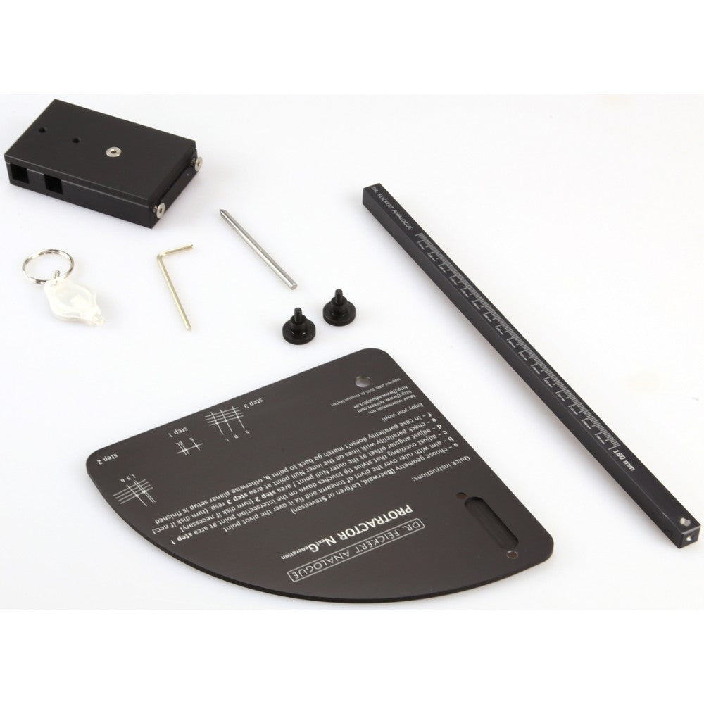 Dr. Feickert Universal Protractor - Premium Phono Cartridge Alignment Tool for Vinyl Record Players - Perfect for Audiophiles & Turntable Setup