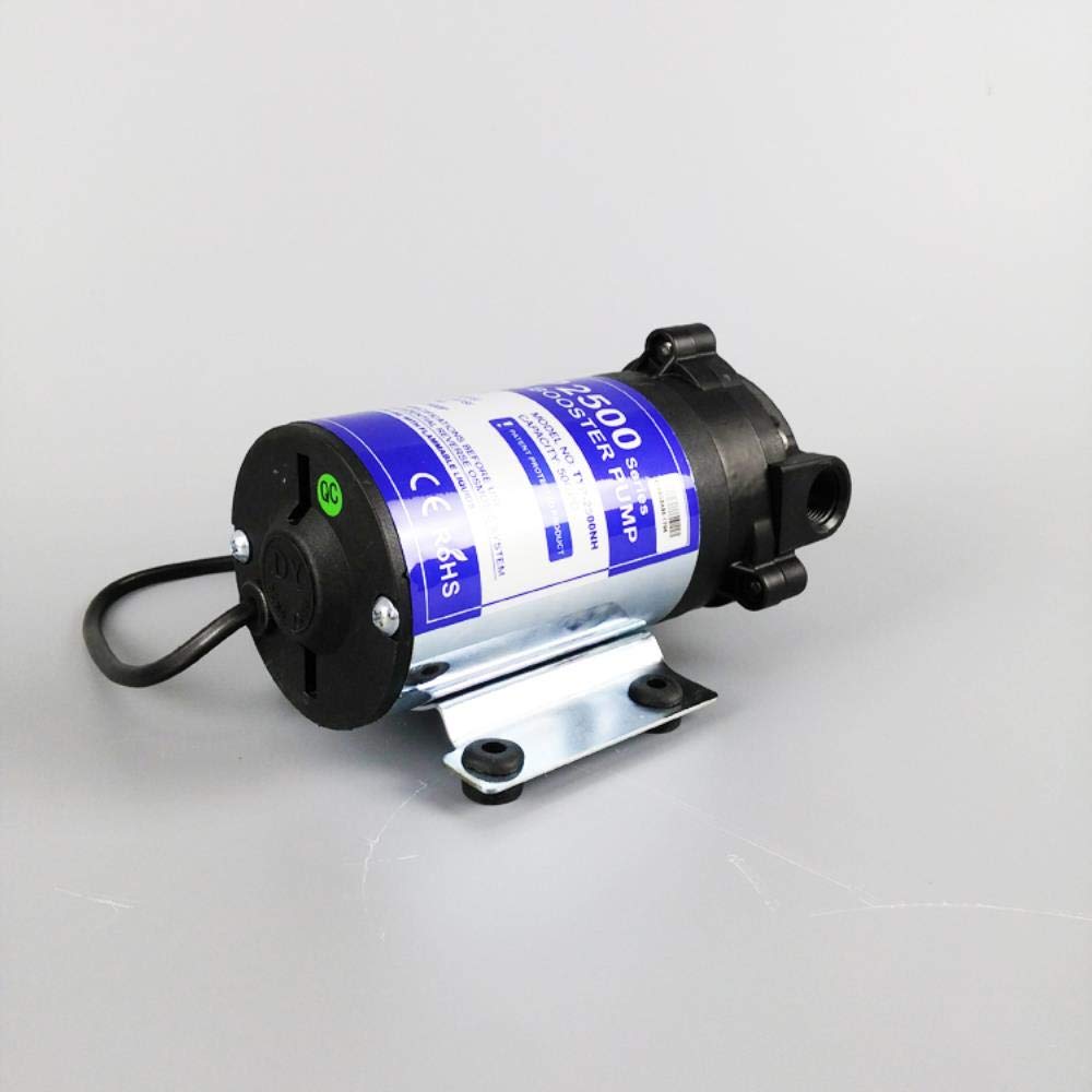 24V DC RO Diaphragm Booster Water Pump - High Pressure Reverse Osmosis System Pump for Home & Commercial Use | Increases GPD Flow Rate | Perfect for Under Sink, RV, and Aquarium Water Filtration Systems