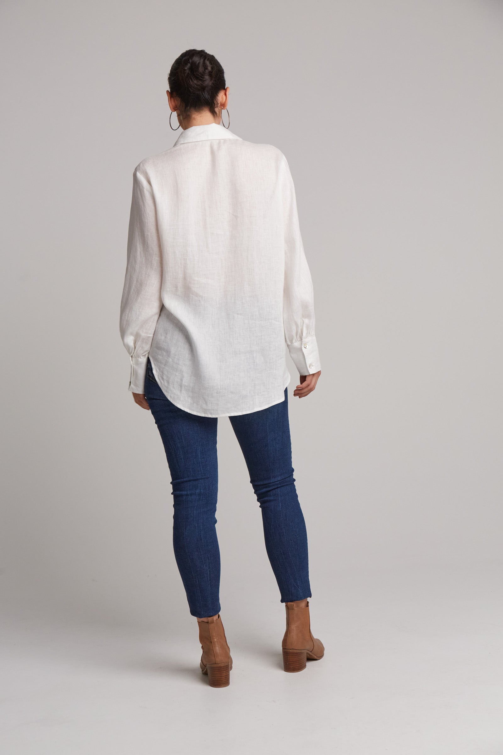 Premium Linen Shirt for Men & Women - Breathable White Salt Color - Perfect for Casual Wear, Office & Summer Outfits