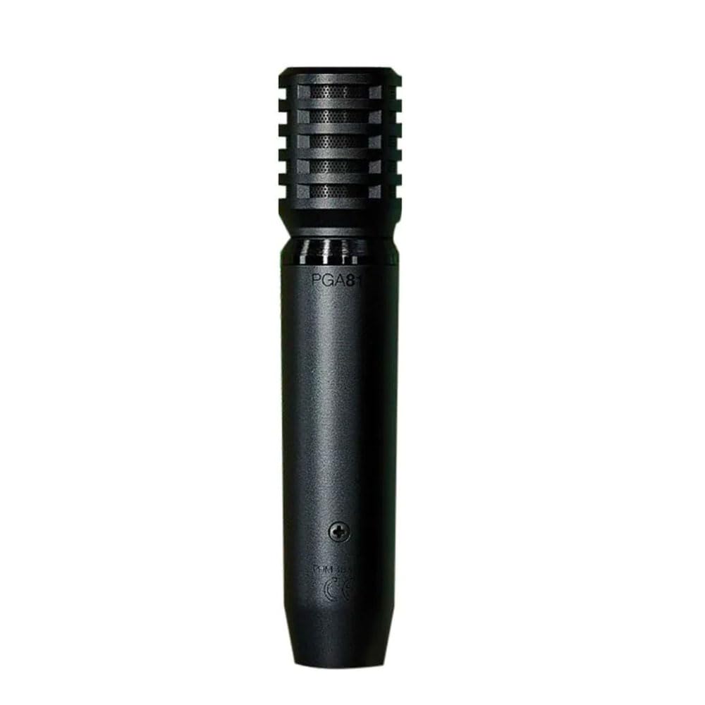 Shure PGA81 Cardioid Condenser Instrument Microphone with XLR Connection - Professional Studio Recording for Vocals, Guitars & Live Performances
