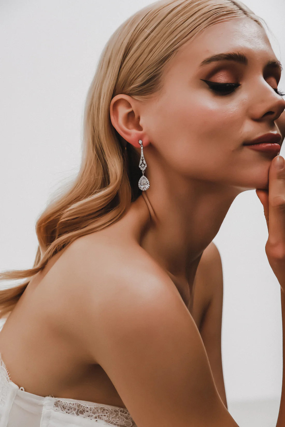 Elegant Cora Earrings E053 - Sterling Silver Dangle Earrings for Women, Perfect for Parties, Weddings & Everyday Wear