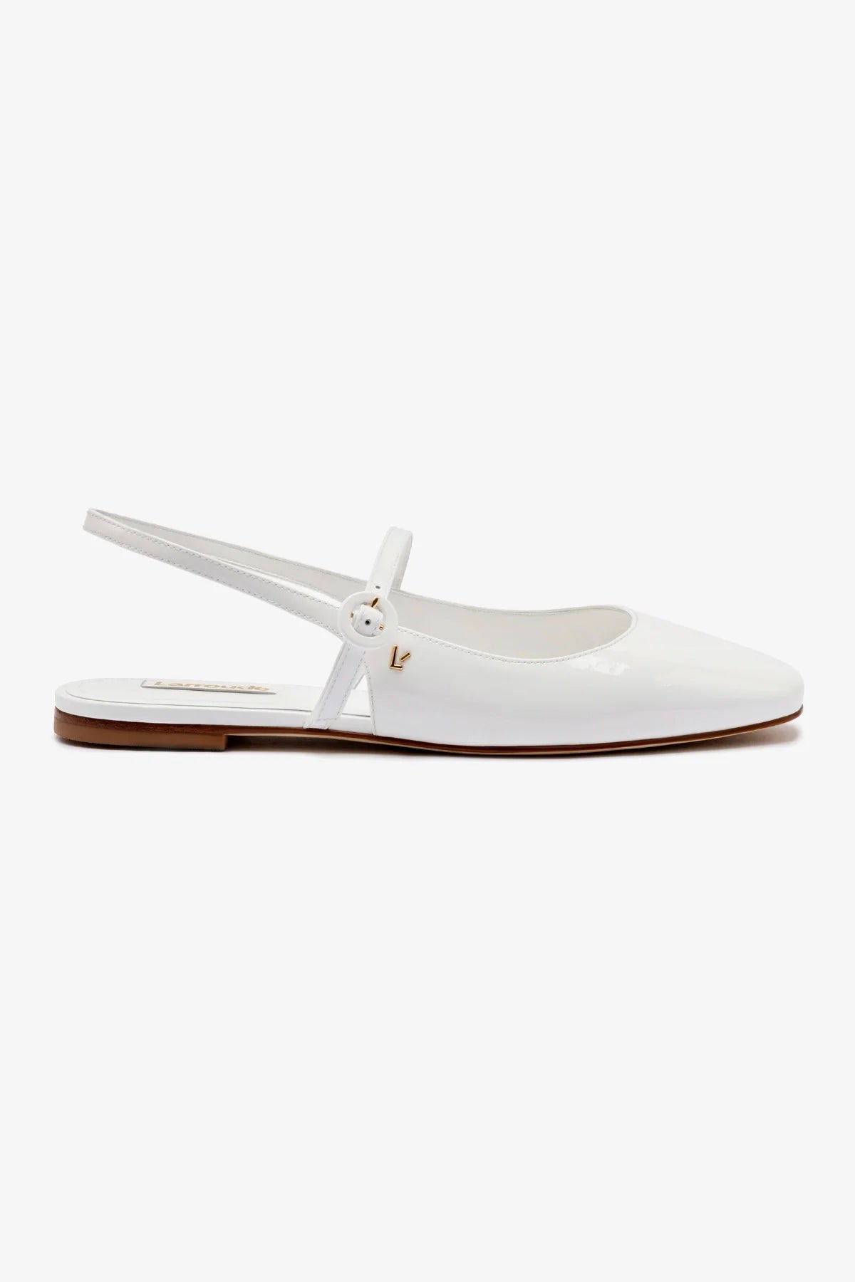 Georgina Women's Ballet Flats - White Patent Leather Shoes for Women | Comfortable & Stylish | Perfect for Work, Office & Casual Wear
