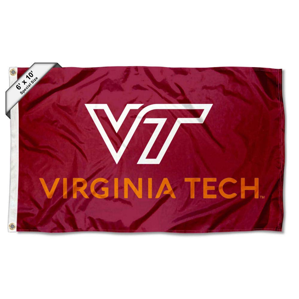 Virginia Tech Hokies 6x10 Feet Outdoor Nylon Flag - College Team Banner for Football Tailgating, Dorm Room Decor & Game Day Spirit