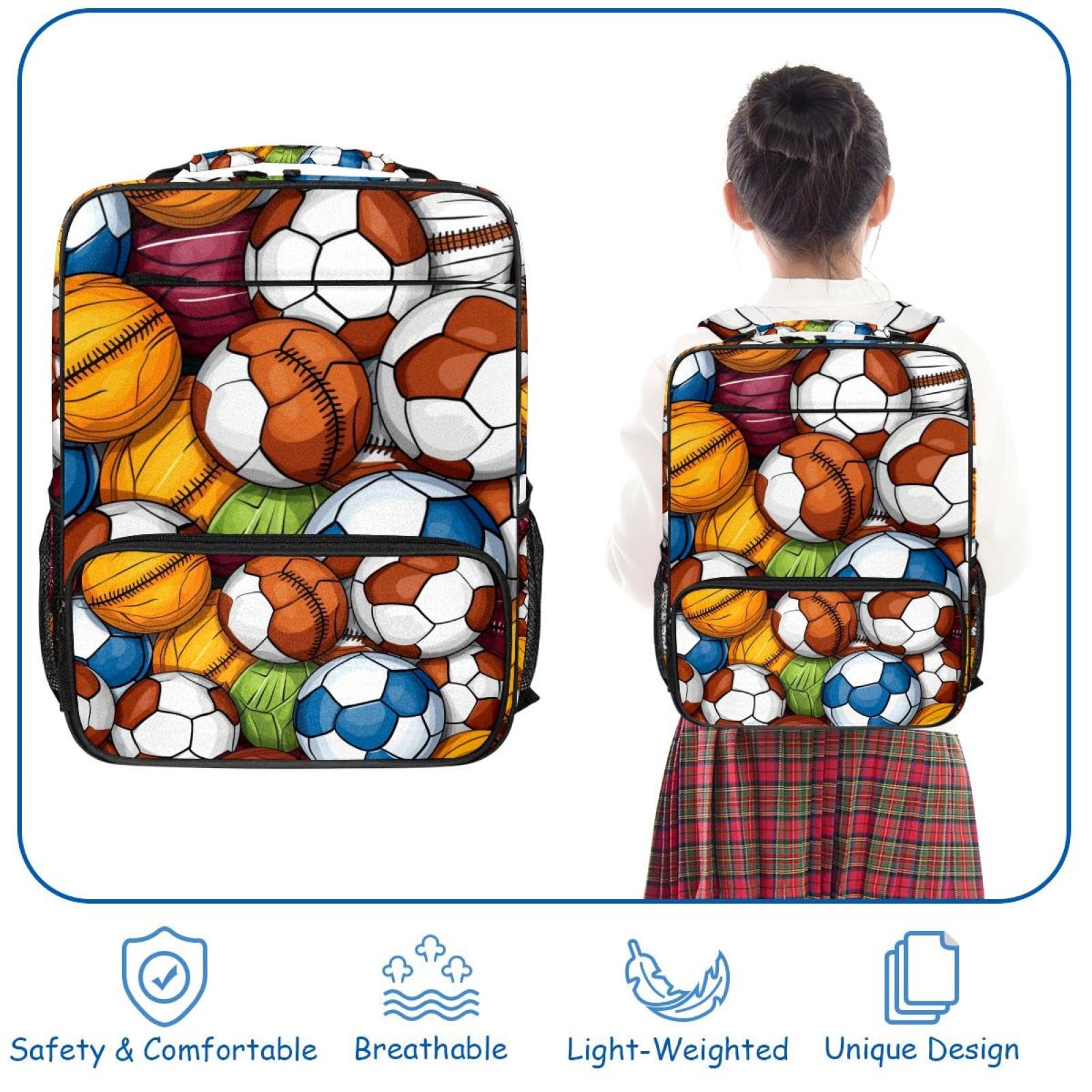 Men's & Women's Travel Backpack with Basketball Football Volleyball Ball Storage - Durable Sports & Gym Backpack for Travel, Work & Outdoor Activities