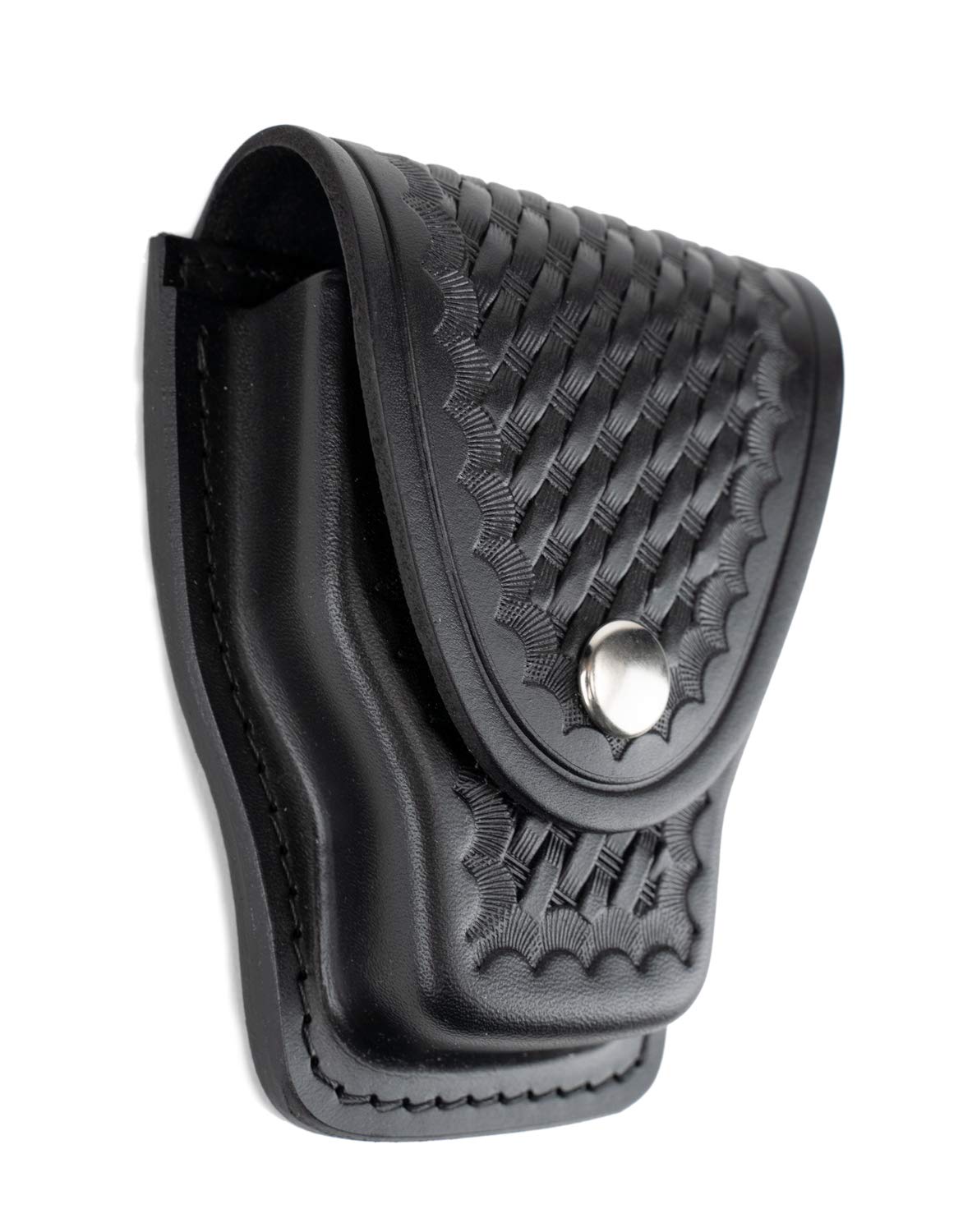 Genuine Leather Single Handcuff Case - Police Handcuff Holder & Cuff Pouch for Law Enforcement, Security Guards & First Responders - Durable Leather Handcuff Storage for Duty Belts & Tactical Gear